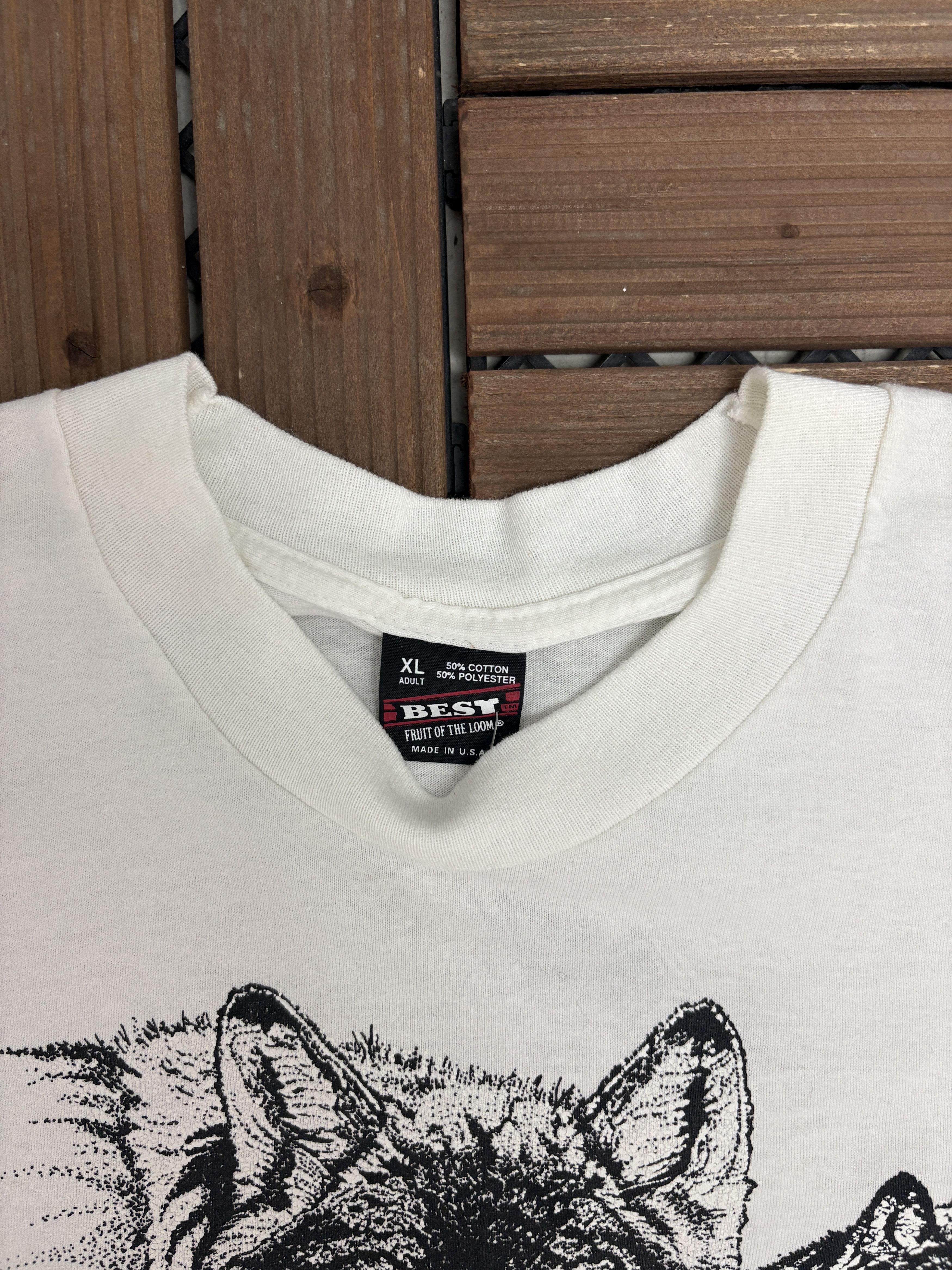 Vintage Wolfpack Scenic Vintage White T-Shirt Tee Size US XL / EU 56 / 4 - 5 Thumbnail