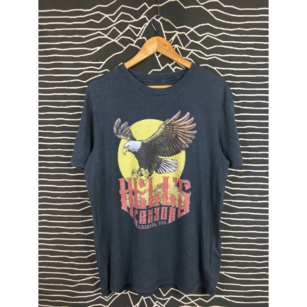 Vintage Hell's Canyon Arizona Usa Eagle Graphic Biker Vibe Tee Size US S / EU 44-46 / 1 - 1 Thumbnail