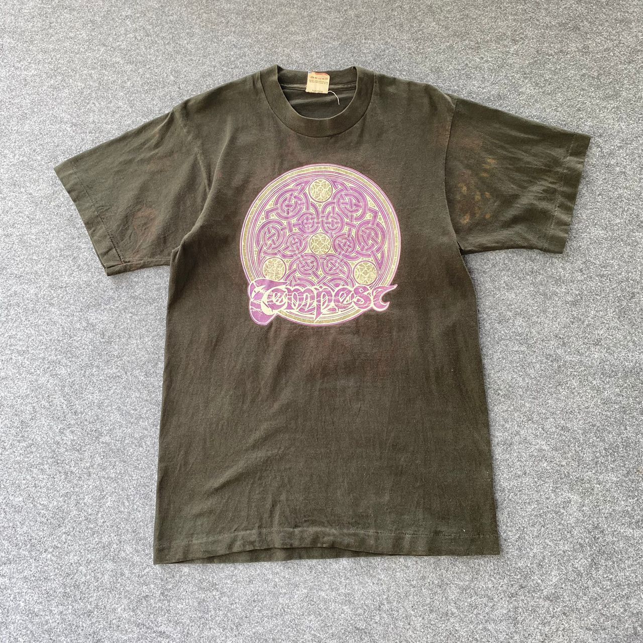 Band Tees Vintage 90s Tempest Serrated Edge Tour America 1992 Tshirt Size US M / EU 48-50 / 2 - 1 Thumbnail