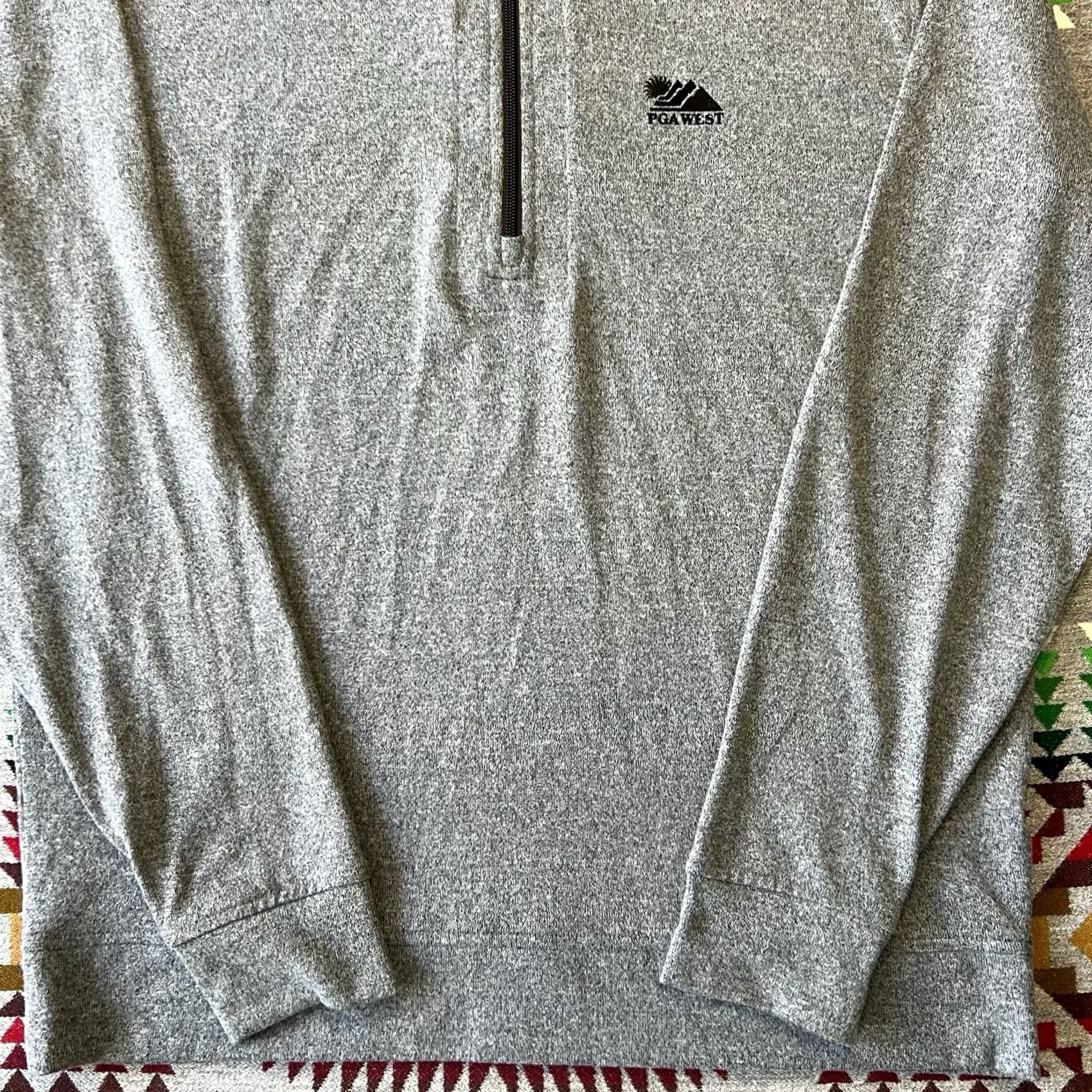 Vintage Straight Down 1/4 Zip Pullover Mens XL Gray Stretch Performance Golf D9 Size US XL / EU 56 / 4 - 7 Thumbnail