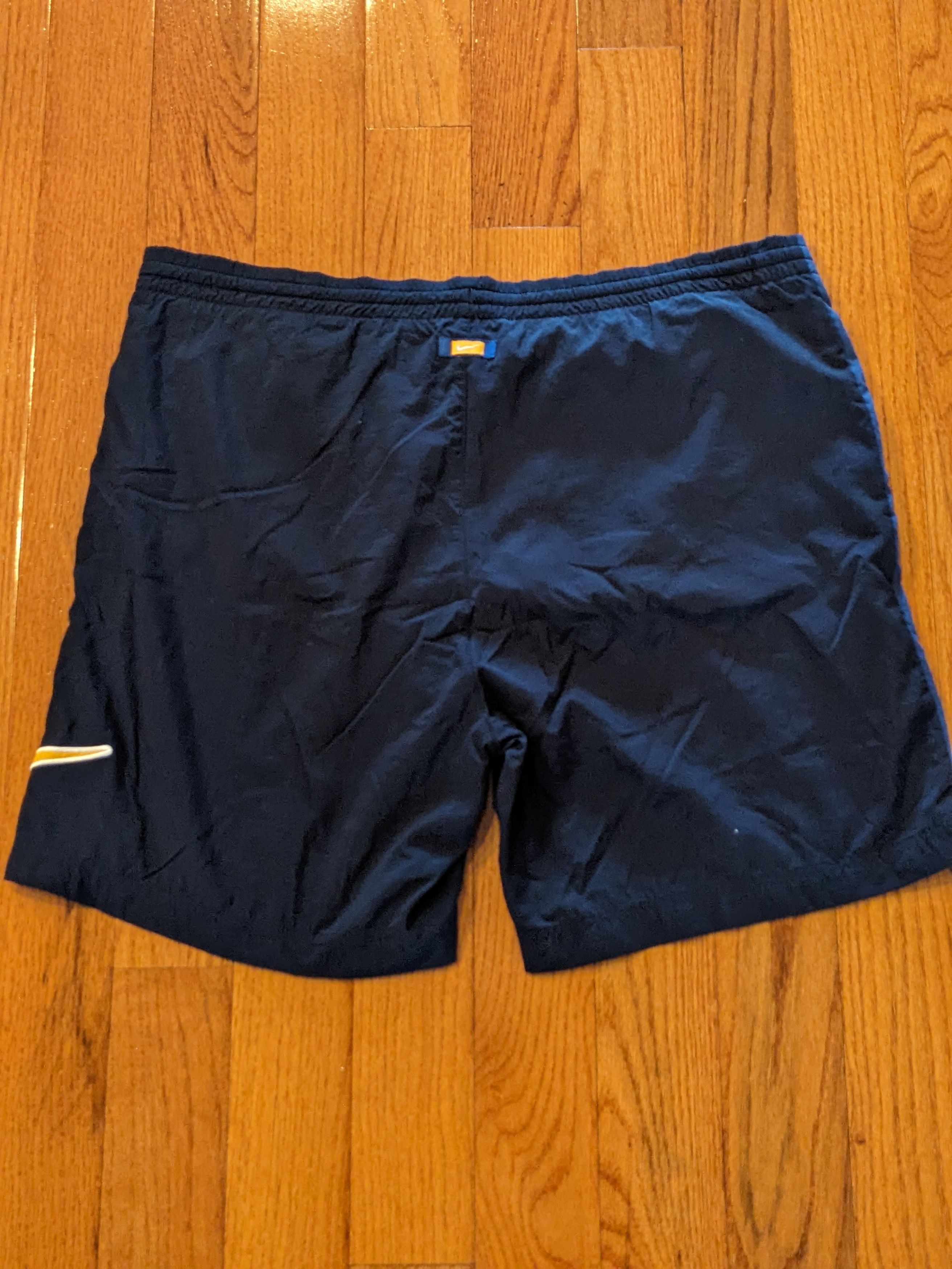 Nike Vintage 90s Nike Big Swoosh Blue Large Shorts Size US 40 / EU 56 - 5 Thumbnail