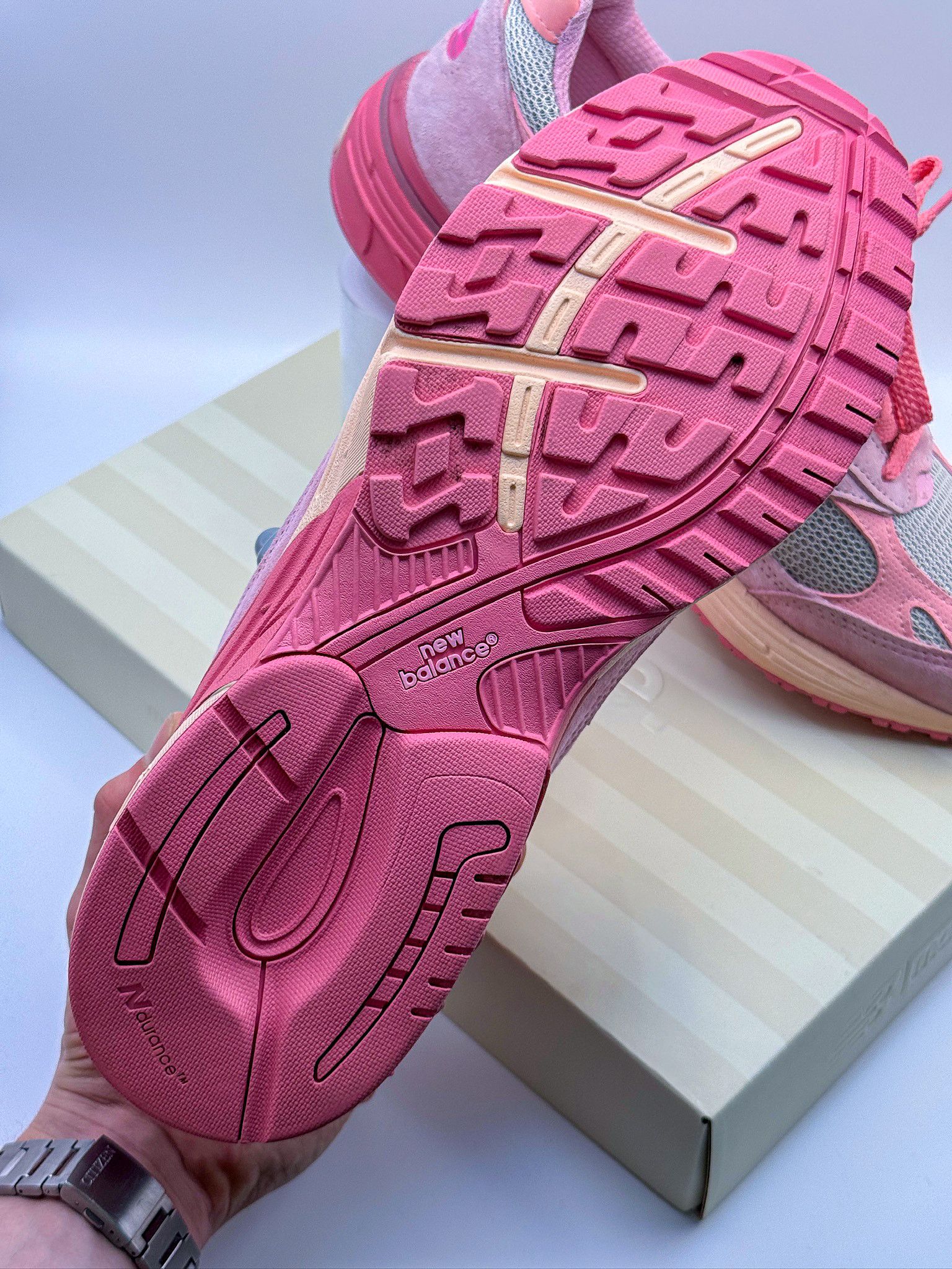 Joe Freshgoods × New Balance New Balance 993 x Joe Freshgoods Performance Art Powder Pink Size US 10 / EU 43 - 16 Thumbnail