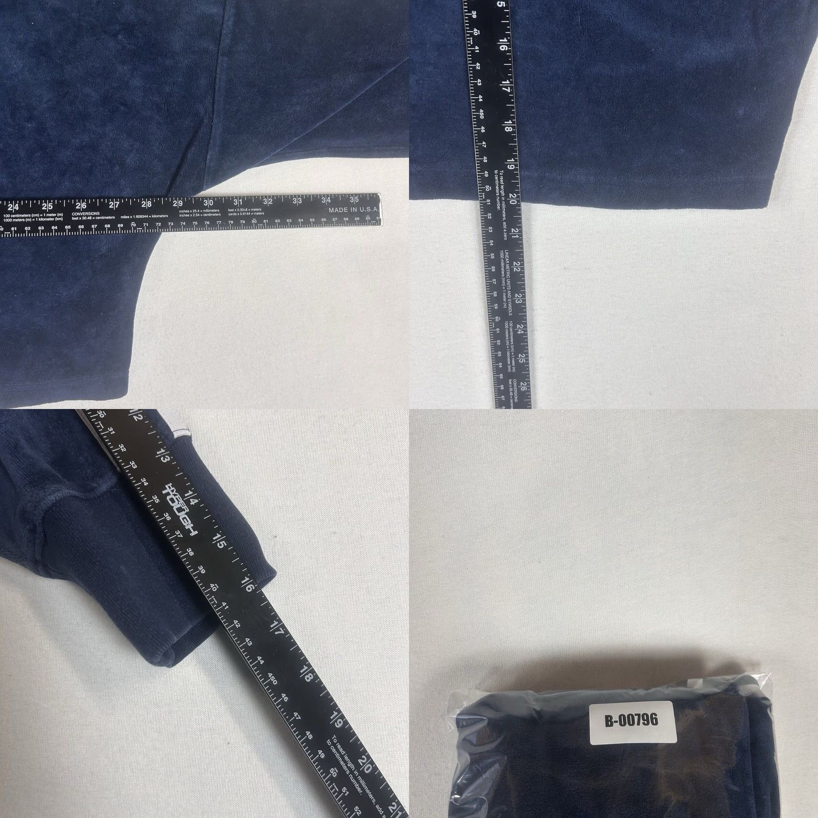 Adidas Vintage adidas Velour Crop Track Jacket Womens M Blue Pullover Hoodie Y2k Size M / US 6-8 / IT 42-44 - 8 Thumbnail