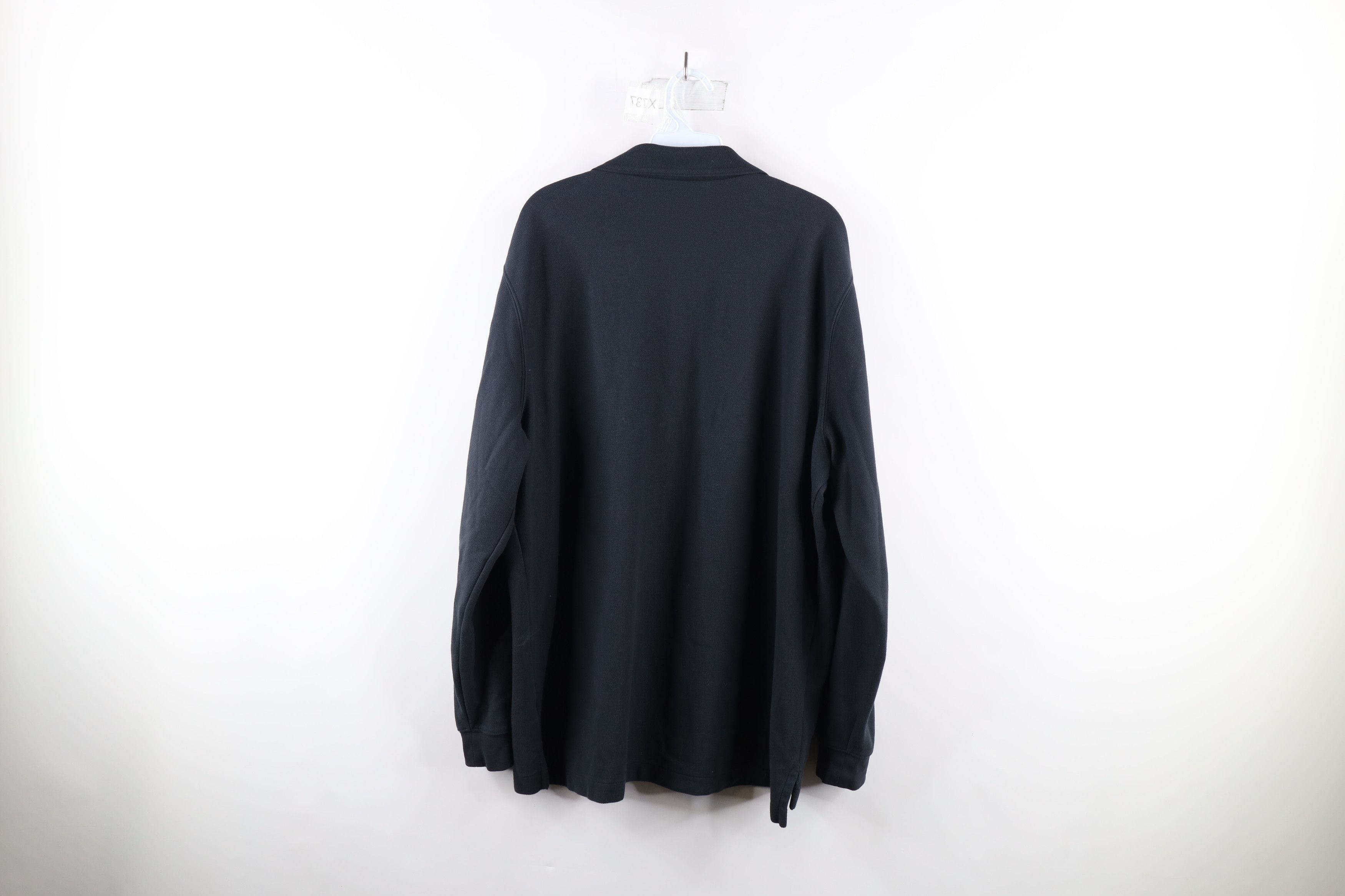 L.L. Bean × Vintage Vintage LL Bean Blank Long Sleeve Rugby Polo Shirt Black Size US L / EU 52-54 / 3 - 10 Thumbnail