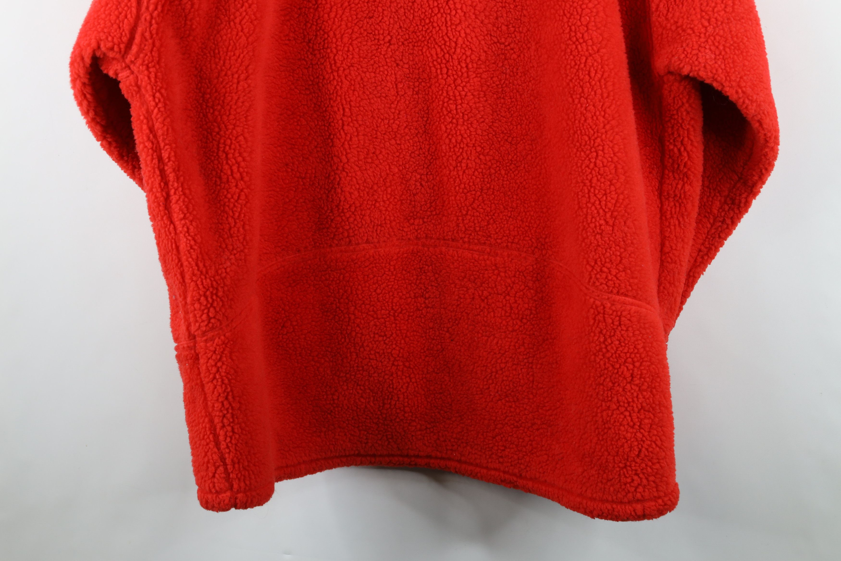 Vintage Vintage 90s Streetwear Deep Pile Fleece Zip Jacket Red Size US XXL / EU 58 / 5 - 15 Thumbnail