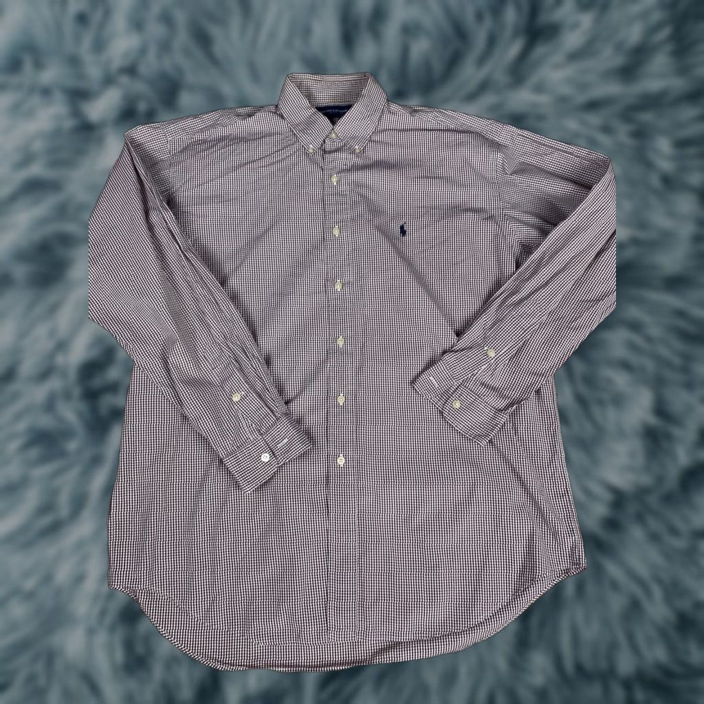 Polo Ralph Lauren Polo Ralph Lauren Golf Button-Up Long Sleeve Red Maroon Plaid Mens Sz L Shirt Size US L / EU 52-54 / 3 - 1 Thumbnail