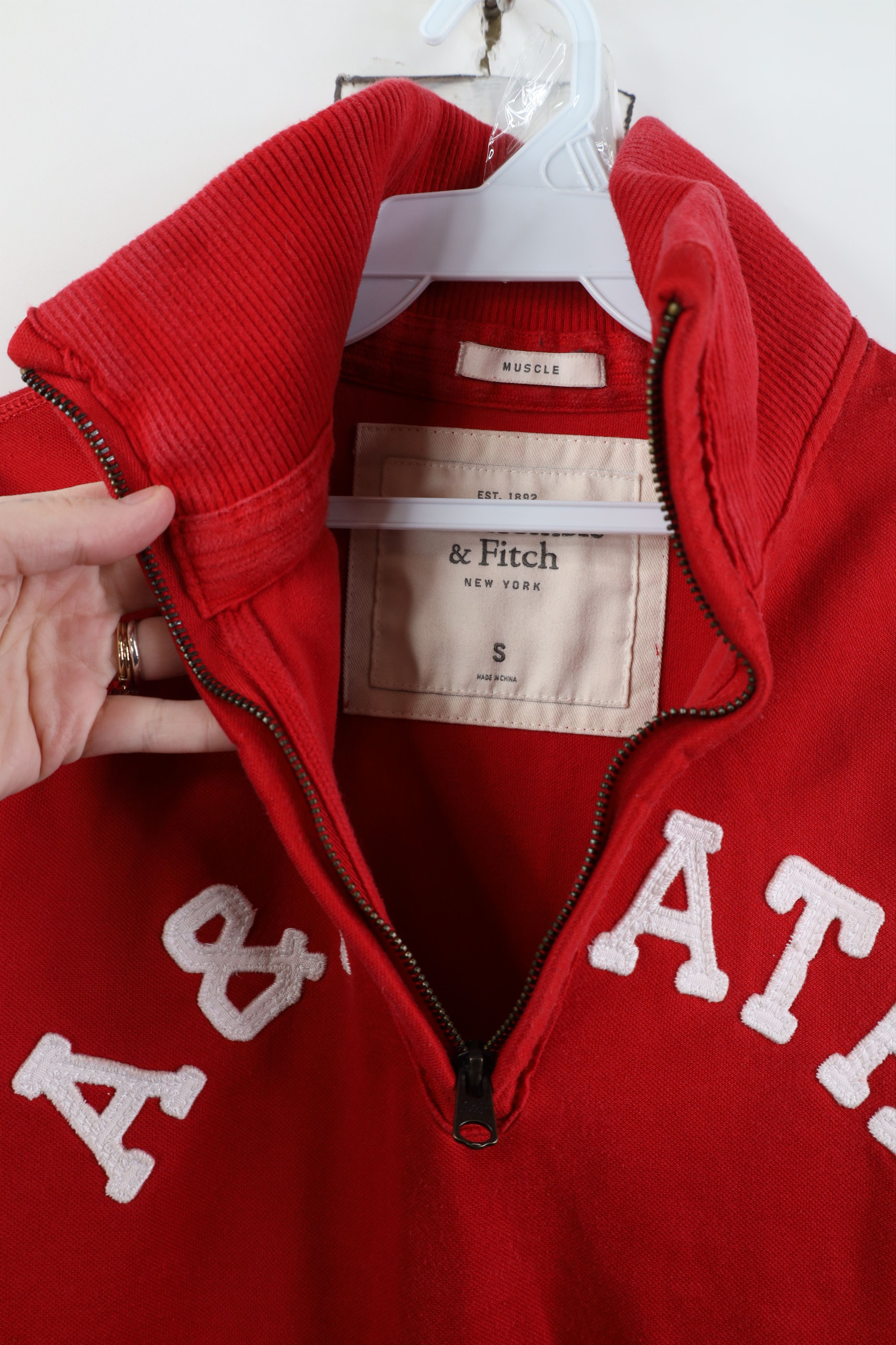 Vintage Vintage 90s Y2K Muscle 1/4 Half Zip Pullover Sweatshirt Size US S / EU 44-46 / 1 - 5 Thumbnail