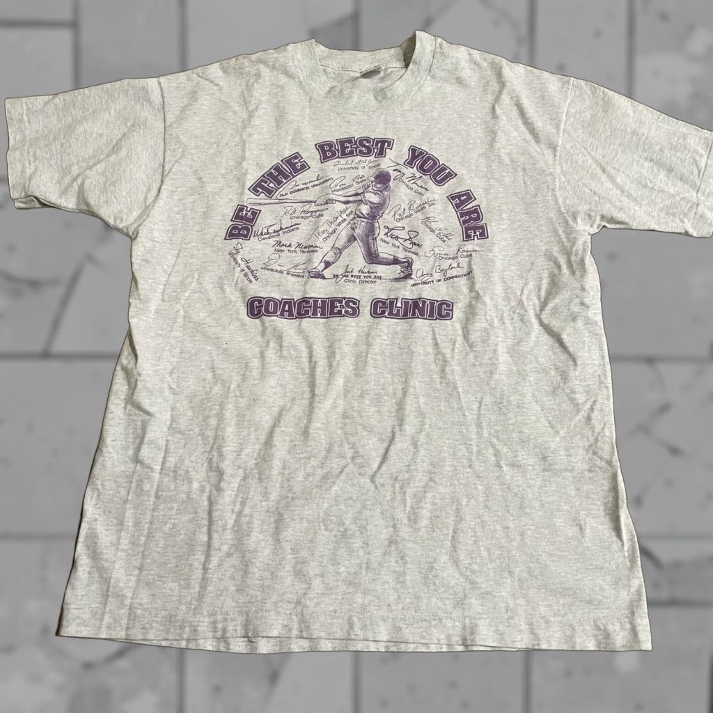 MLB VINTAGE MLB Coaches clinic graphic Tee Mens Size L USA White Shirt Size US L / EU 52-54 / 3 - 1 Thumbnail