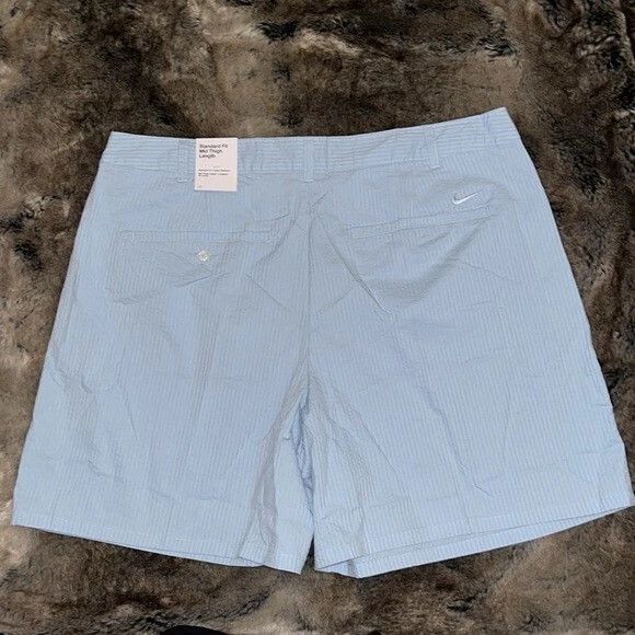 Nike Nike Life Men's SeerSucker Shorts Light Blue HF6363-440 36 Size US 36 / EU 52 - 10 Thumbnail