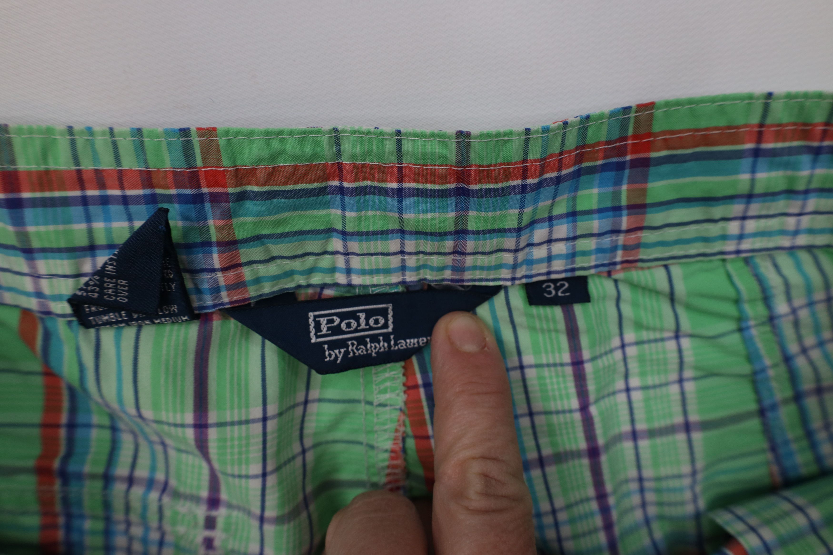 Ralph Lauren Vintage 90s Ralph Lauren Plaid Cargo Shorts Swim Trunks Size US 32 / EU 48 - 6 Thumbnail