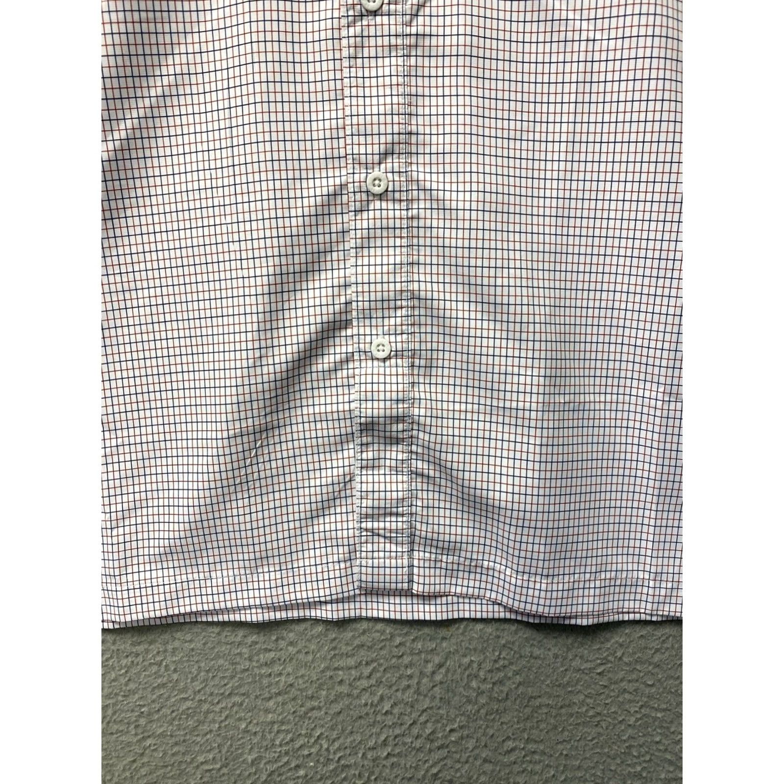 Habitat Habit Shirt Mens M Red Blue Plaid Short Sleeve Button-Up Outdoor Camping UV Breathable Pockets Summer Size US M / EU 48-50 / 2 - 2 Thumbnail