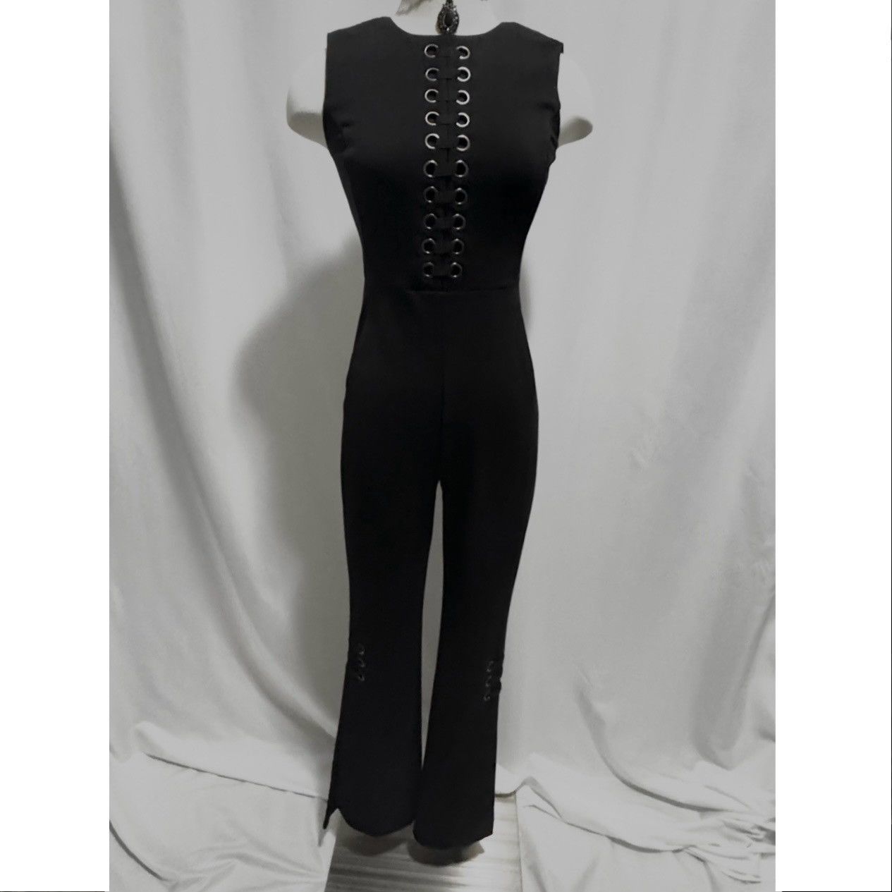 Designer × Other × Vintage Vintage Black Lace Jumpsuit Romper Small – Elegant & Preppy Size 26" / US 2 / IT 38 - 9 Thumbnail