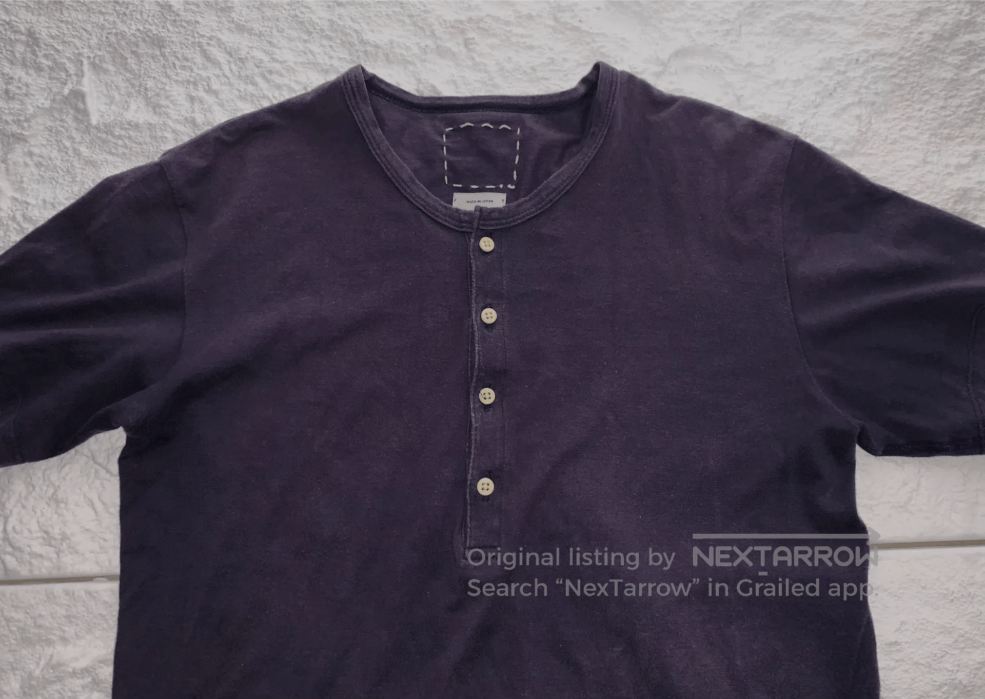 Visvim visvim Indigo Henley Short Sleeve. Size S / US 4 / IT 40 - 2 Thumbnail
