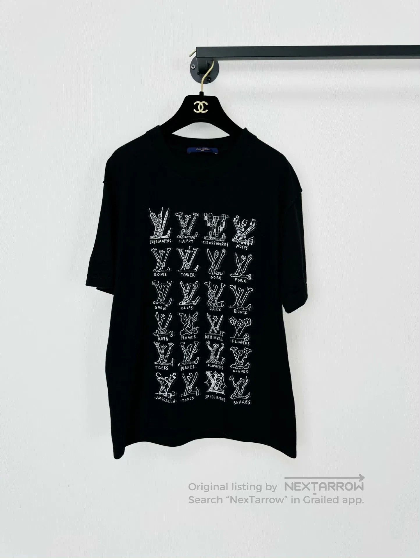 Louis Vuitton Louis Vuitton Black Short Sleeve T. Size US L / EU 52-54 / 3 - 1 Thumbnail