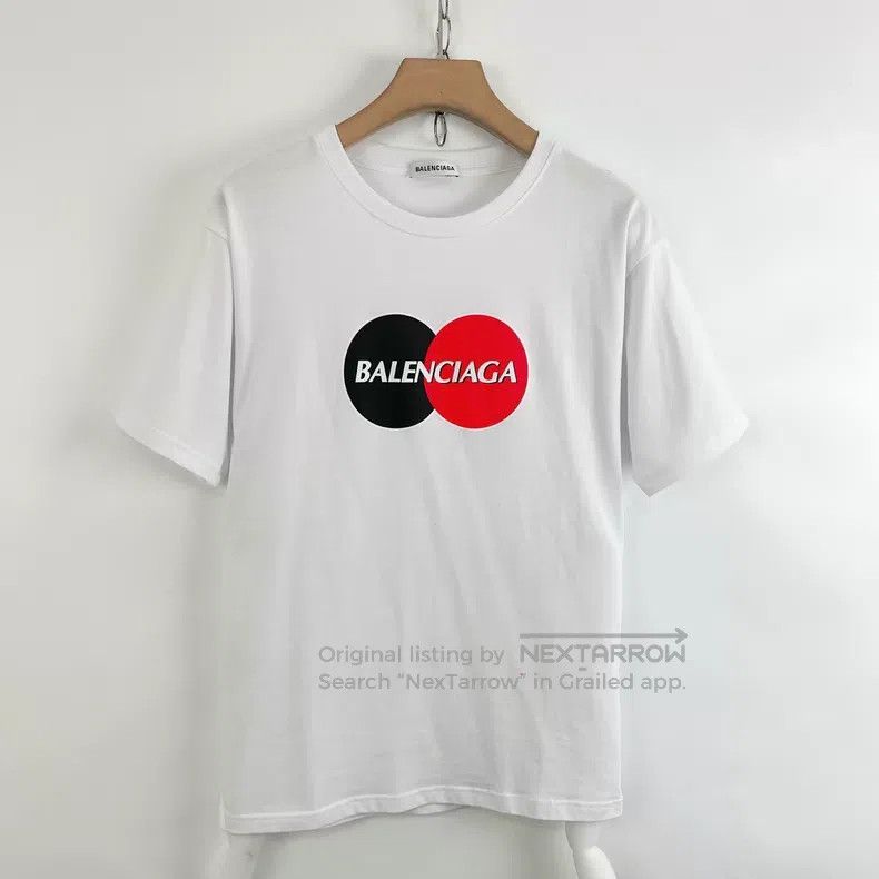 Balenciaga Balenciaga Classic Logo Lettering Print Round Neck T-Shirt Size US S / EU 44-46 / 1 - 1 Thumbnail