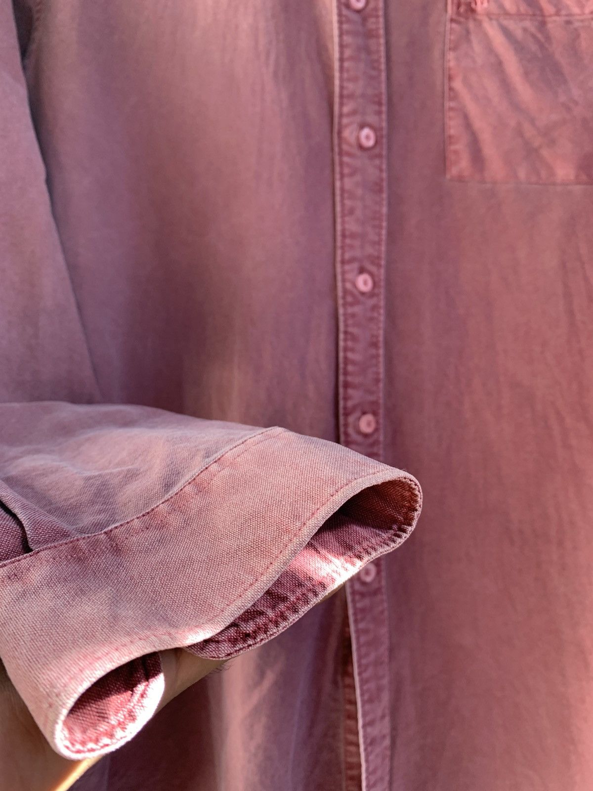 MasterPiece Master-Piece Soft Pink Vintage Japanese Buttons Shirt Size US L / EU 52-54 / 3 - 9 Thumbnail