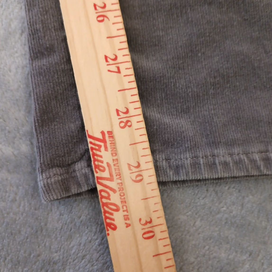 Talbots Talbots Corduroy Pants Womens 10 Gray Straight 32x29 High Rise Stretch Pants Size 32" / US 10 / IT 46 - 5 Thumbnail