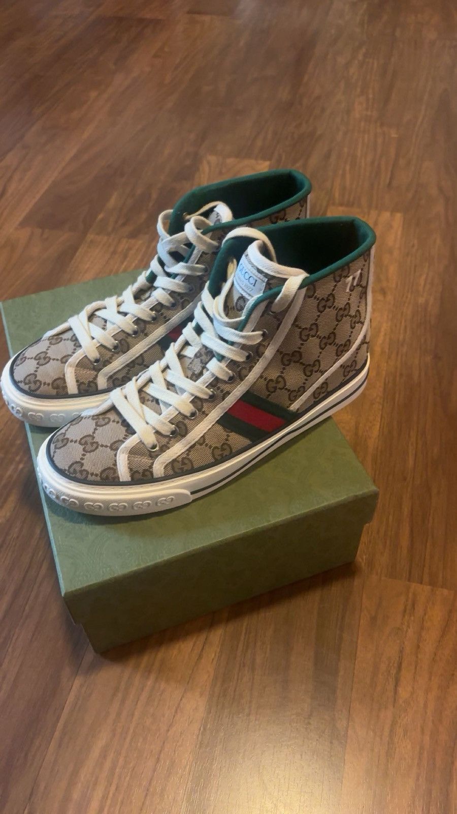 Gucci Gucci Tennis 1977 High Top GG Women 39 Size US 9 / IT 39 - 2 Thumbnail