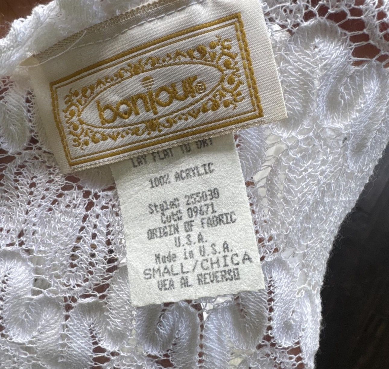 Vintage vintage white top in vivid white Size S / US 4 / IT 40 - 3 Thumbnail