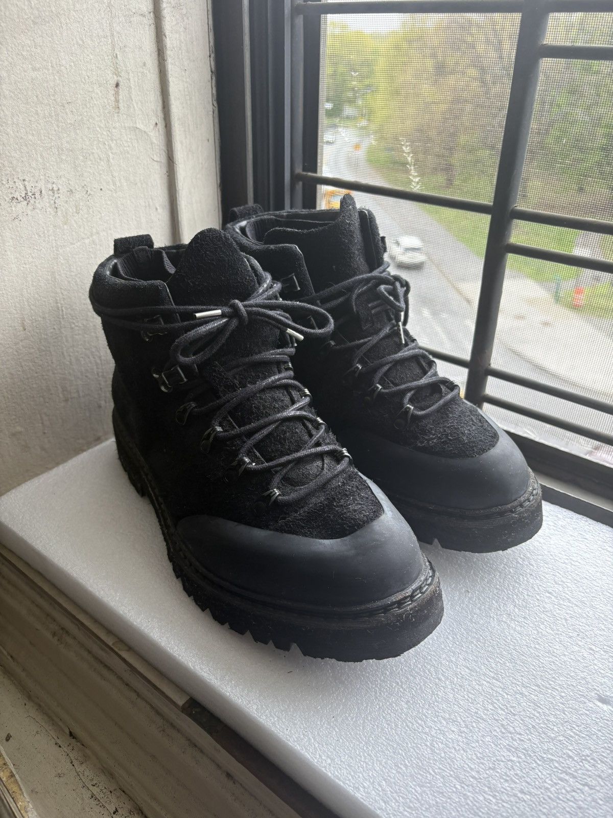 Other KTwo Studios Black Boots Wool Felt Lug Sole Gorpcore Size 10 Size US 10 / EU 43 - 3 Thumbnail
