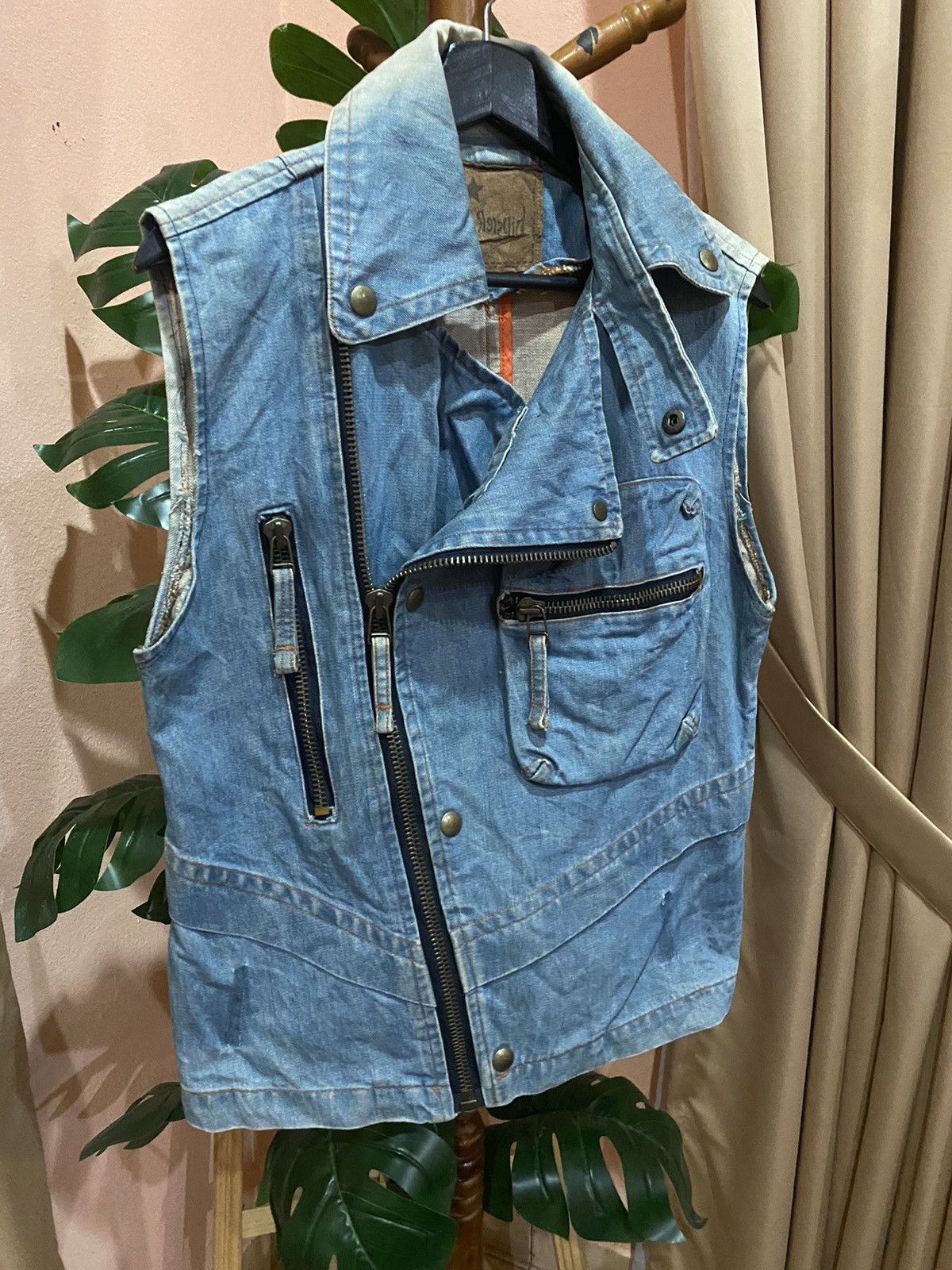 Other VINTAGE HIPSTER SLEEVELESS DOUBLE COLLAR JACKET Size US M / EU 48-50 / 2 - 5 Thumbnail