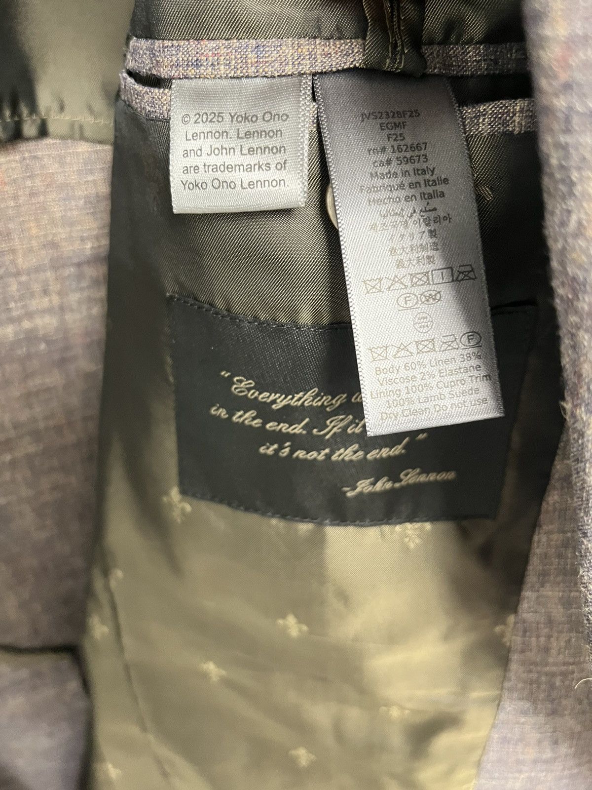 John Varvatos Lennon Regis Jacket EU 50 USA 40 Size US M / EU 48-50 / 2 - 16 Thumbnail