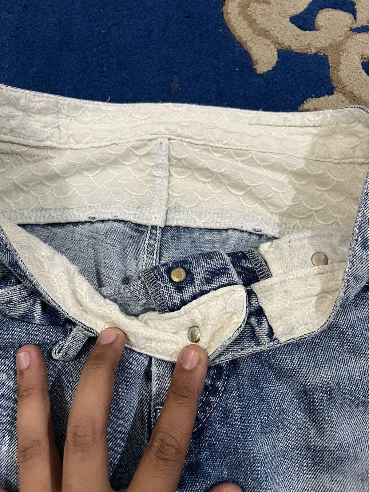 Japanese Brand × mina perhonen Vintage mina phernon Selvedge Distressed Denim Size US 29 - 7 Thumbnail