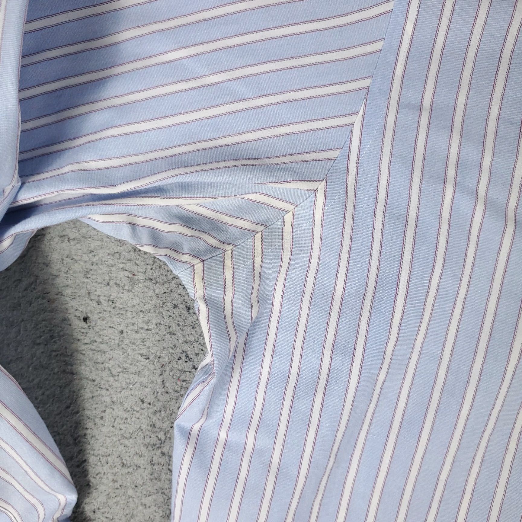 Brooks Brothers Brooks Brothers Dress Shirt Mens 16.5 Blue Striped Long Sleeve Button-Down Regular Fit Size 42R - 3 Thumbnail