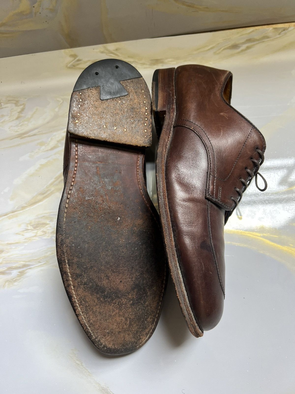 Alden Alden Men's Dress Shoes Loafers US8 Leather Brown Size US 8 / EU 41 - 4 Thumbnail
