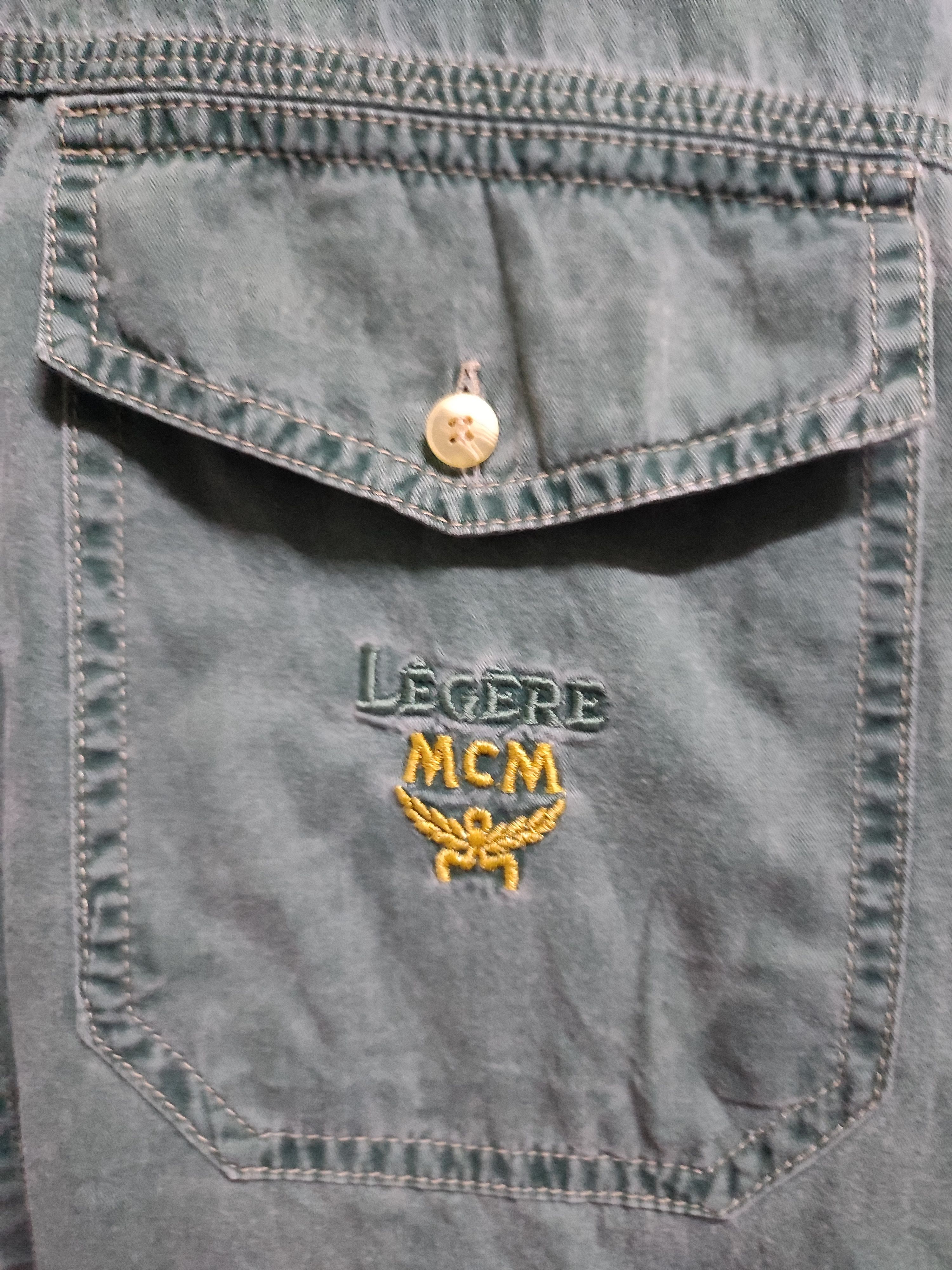 MCM VINTAGE MCM DENIM DISTRESSED SHIRTS Size US L / EU 52-54 / 3 - 3 Thumbnail