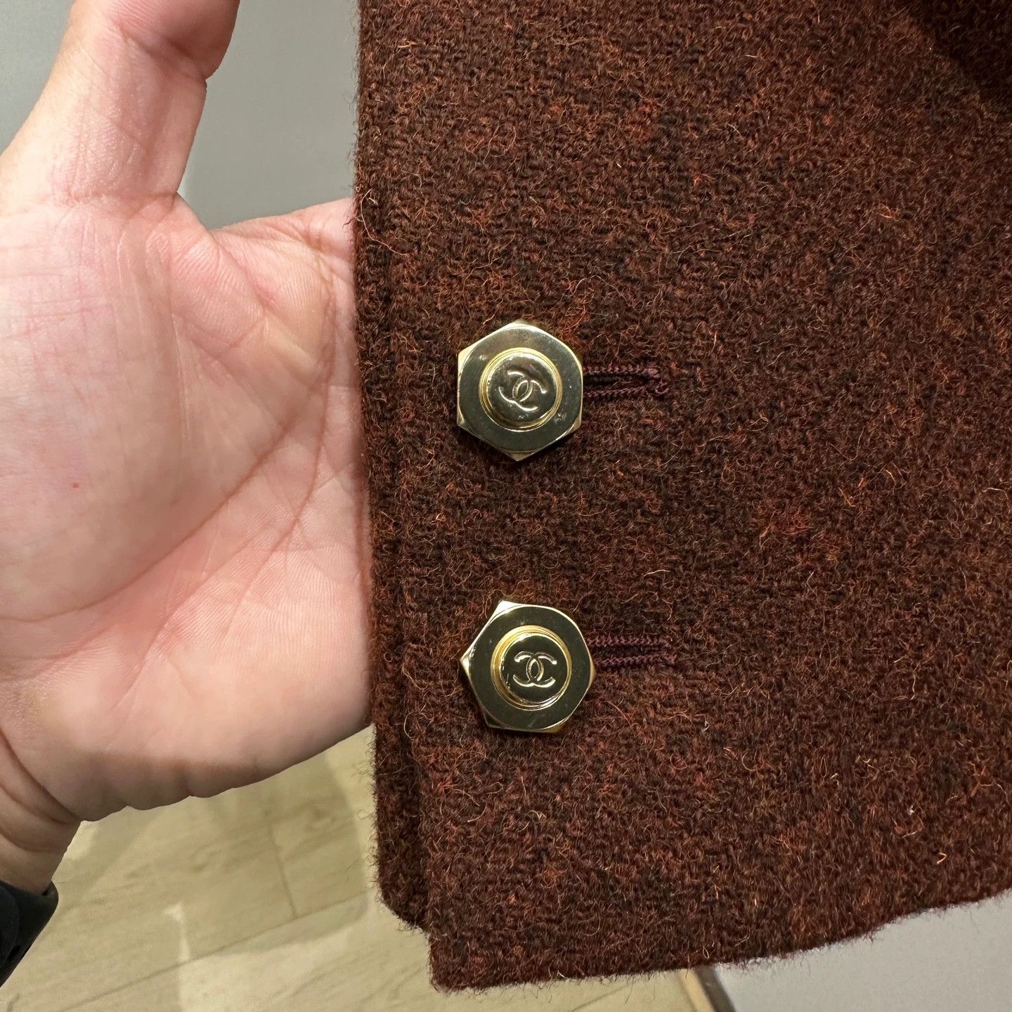 Chanel Chanel may142 Burger Double-Breasted Wool Jacket 38 Size S / US 4 / IT 40 - 6 Thumbnail