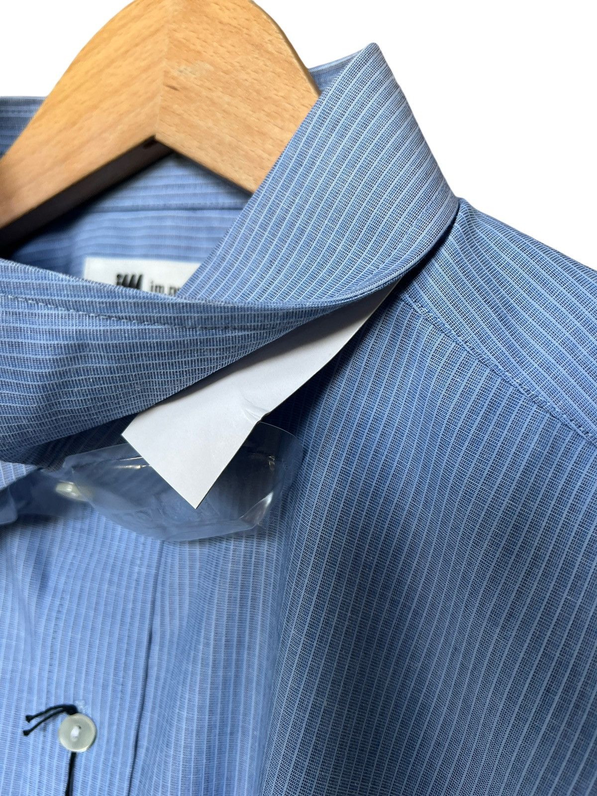 Issey Miyake NWT 1980 Issey Miyake Blue Stripes Button Up Shirt Size US XL / EU 56 / 4 - 6 Thumbnail
