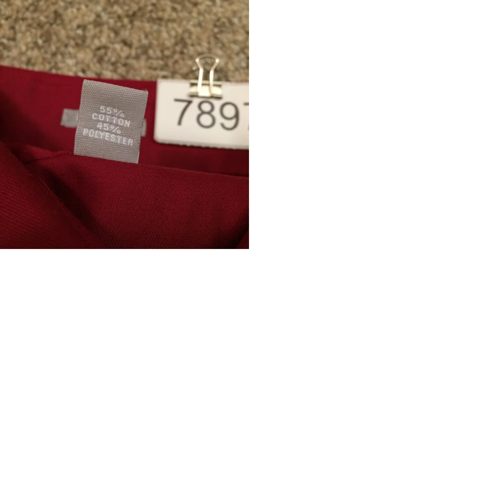Van Heusen Van Heusen Shirt Mens 16.5 Red Lux Sateen Long Sleeve Fitted Button Up Size US XL / EU 56 / 4 - 9 Thumbnail