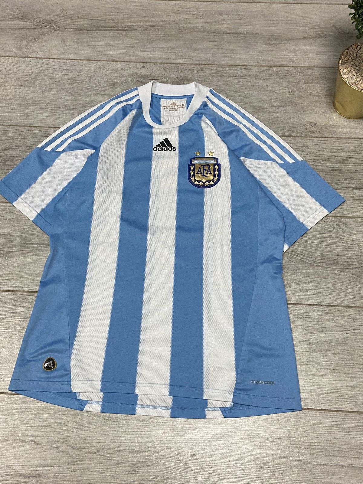 Vintage Vintage Adidas Argentina AFA 2010 Home Kit Soccer Jersey Size US M / EU 48-50 / 2 - 2 Thumbnail