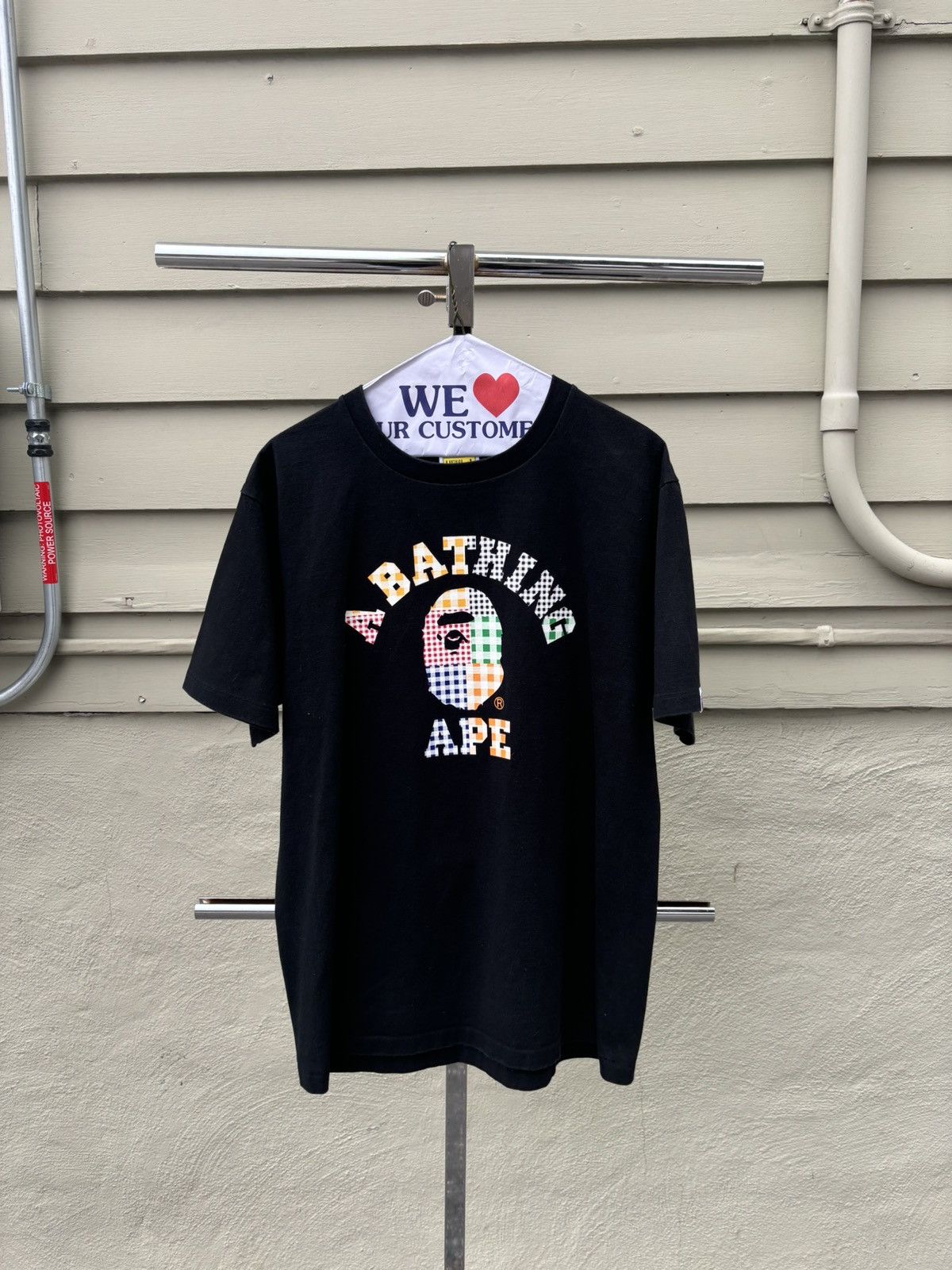 Bape Bape multi color college tee Size US L / EU 52-54 / 3 - 1 Thumbnail