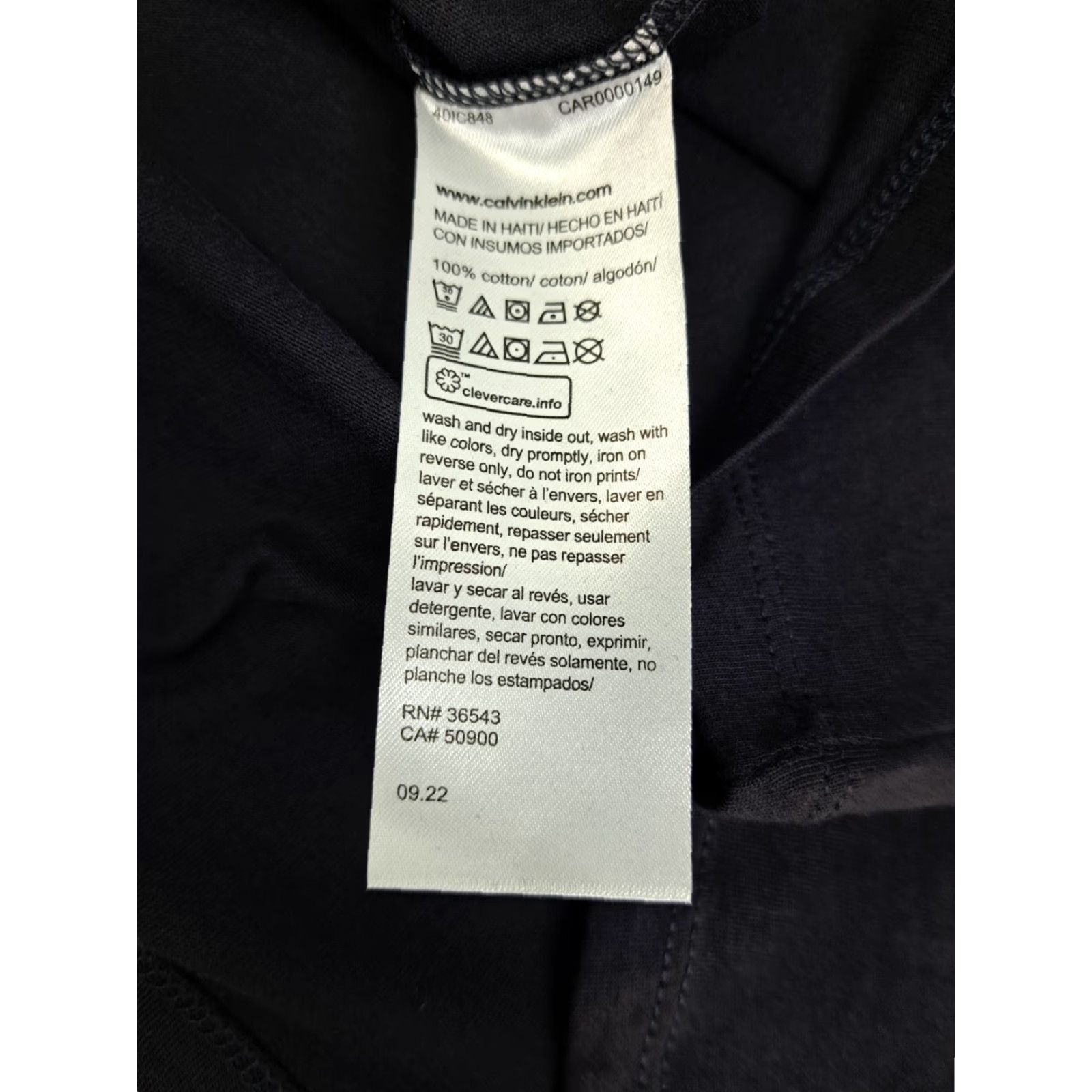Calvin Klein Calvin Klein Jeans T-Shirt Mens L Black CK Monogram Logo Crew Neck Short Sleeve 100% Cotton"} Size US L / EU 52-54 / 3 - 6 Thumbnail