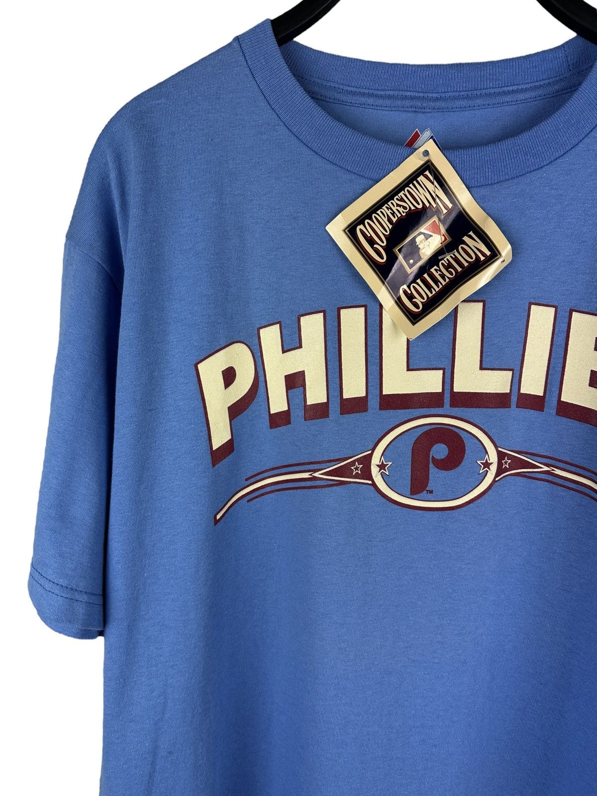 Majestic NWT🏷️ Philadelphia Phillies MLB Archive T-Shirt Cooperstown Size US M / EU 48-50 / 2 - 9 Thumbnail