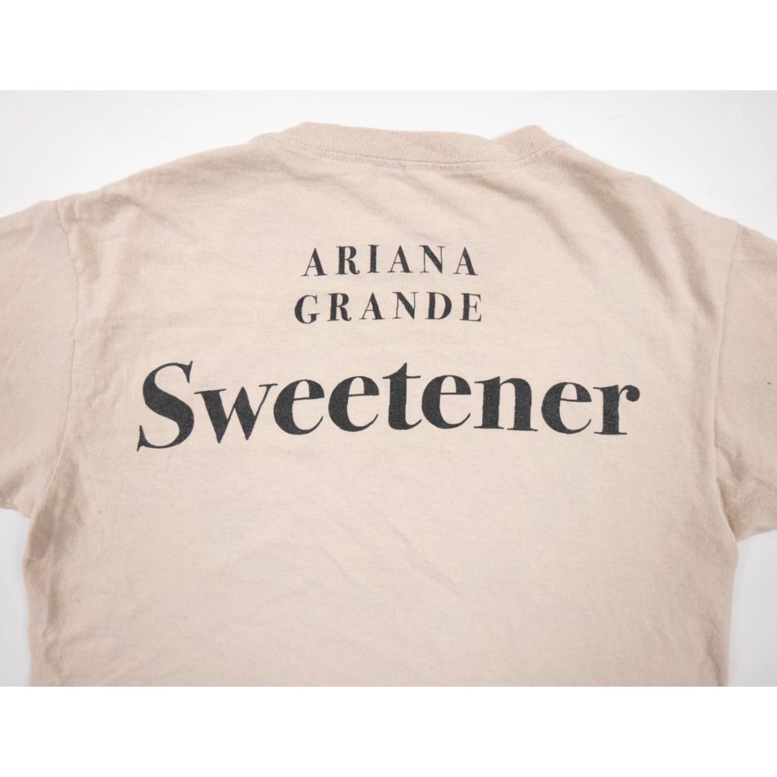 Vintage Ariana Grande Sweetener Music T-Shirt Adult XS Beige Short Sleeve Crew Neck Graphic Tee Unisex Size US XS / EU 42 / 0 - 5 Thumbnail