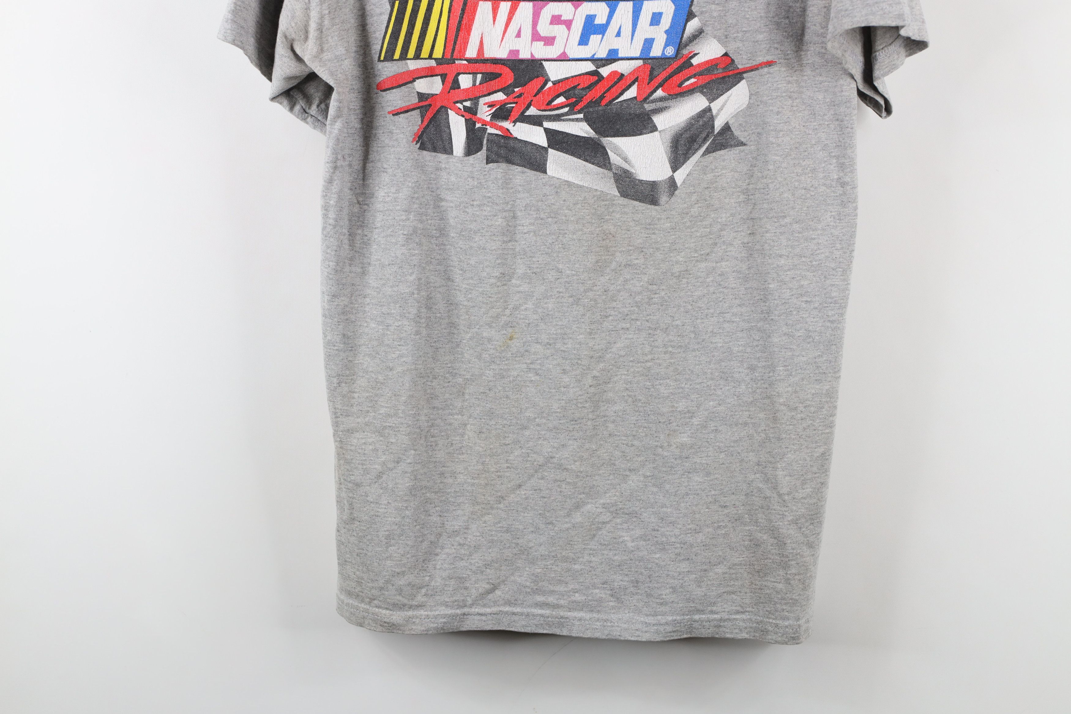 Vintage Vintage 90s Y2K NASCAR Racing Spell Out T-Shirt Gray Size US M / EU 48-50 / 2 - 3 Thumbnail