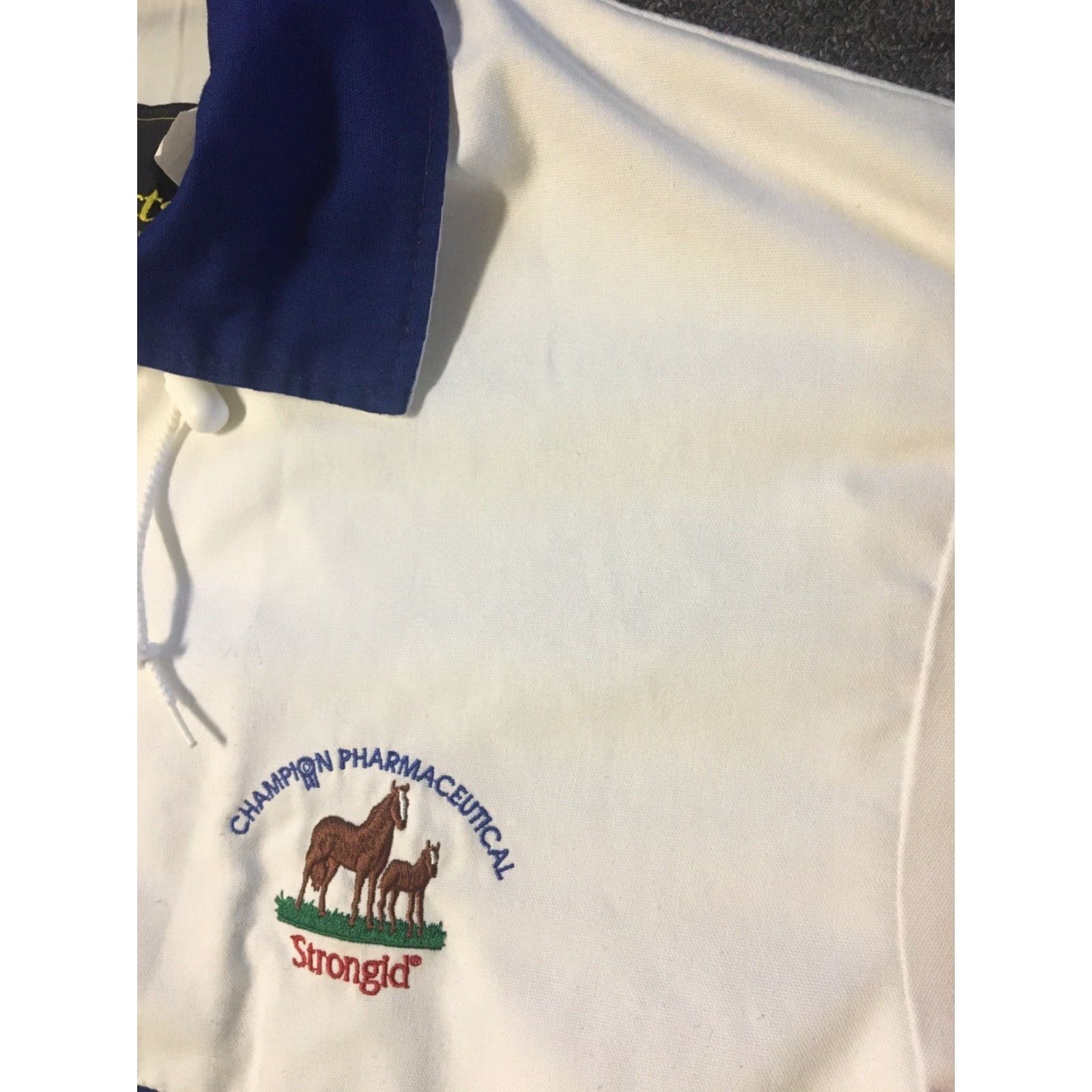 Champion Vtg 80s Champion Pharmaceutical Strongid Horse Doctor Jacket L Vet Animals 90s Size US L / EU 52-54 / 3 - 3 Thumbnail