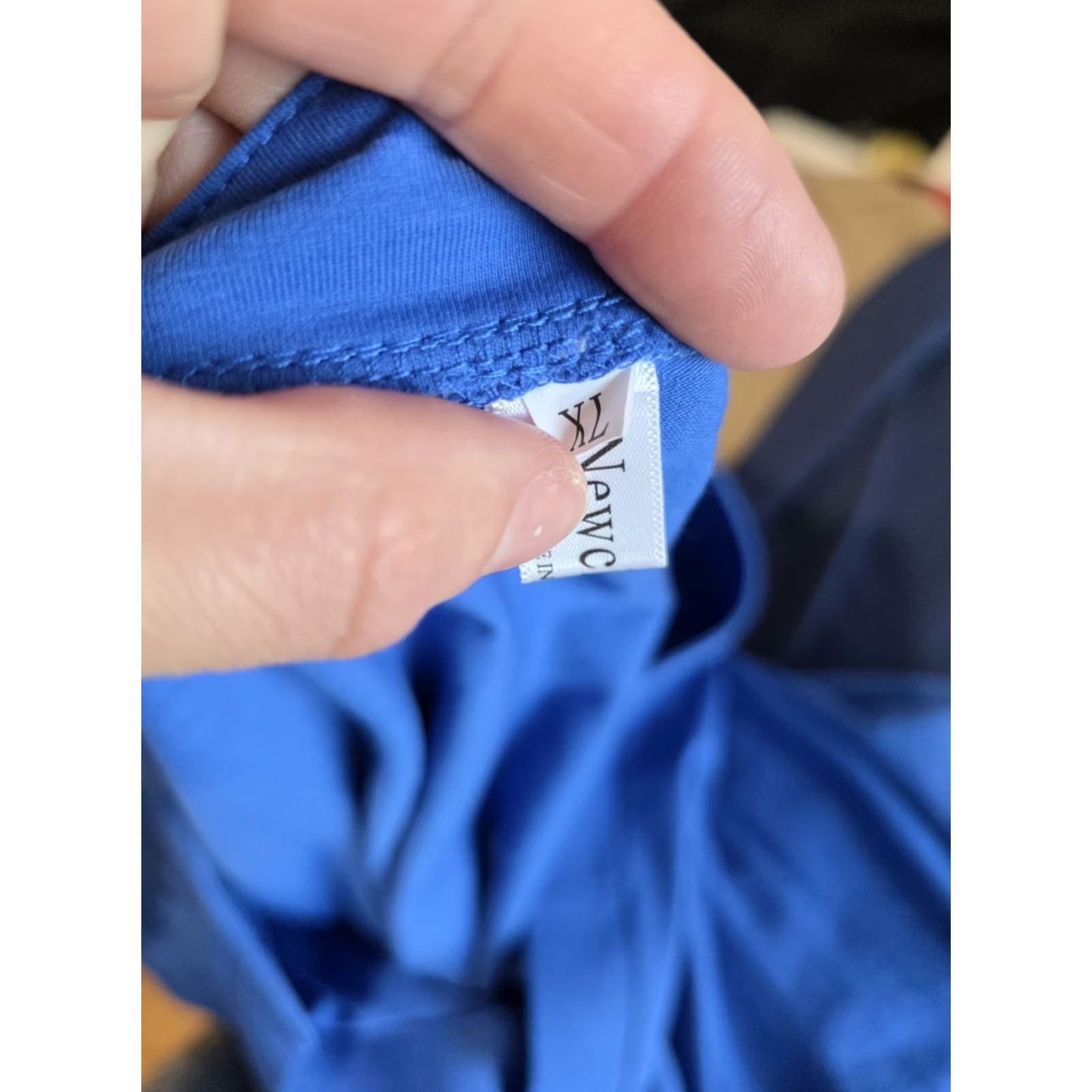 Vintage New Choice Women Collard Casual Blue Short Sleeve Top Blouse XL Blue Womens Short Sleeve Shirt Xl Size XL / US 12-14 / IT 48-50 - 5 Thumbnail