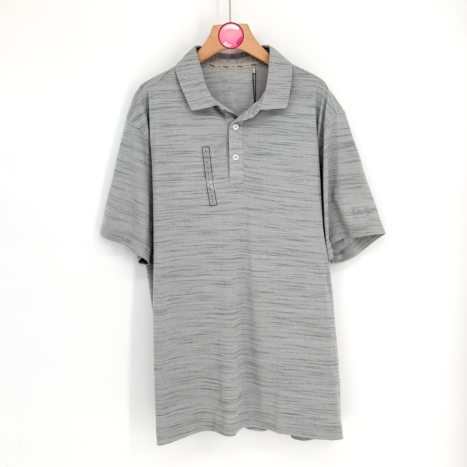 Other NWT Walter Hagen P11 Striation Pique Polo Crisp White Monume Size US L / EU 52-54 / 3 - 1 Thumbnail