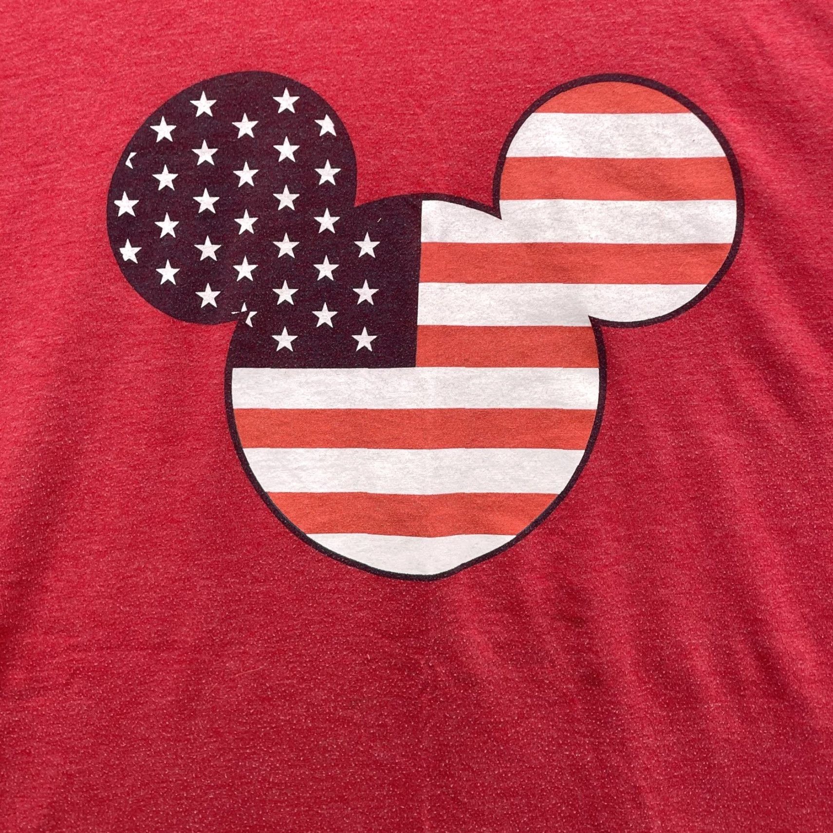 Disney VINTAGE Disney T-Shirt 3XL Mickey Mouse Freedom USA Flag Retro Theme Park 90's Cartoon Shirt Mens Size US XXL / EU 58 / 5 - 2 Thumbnail