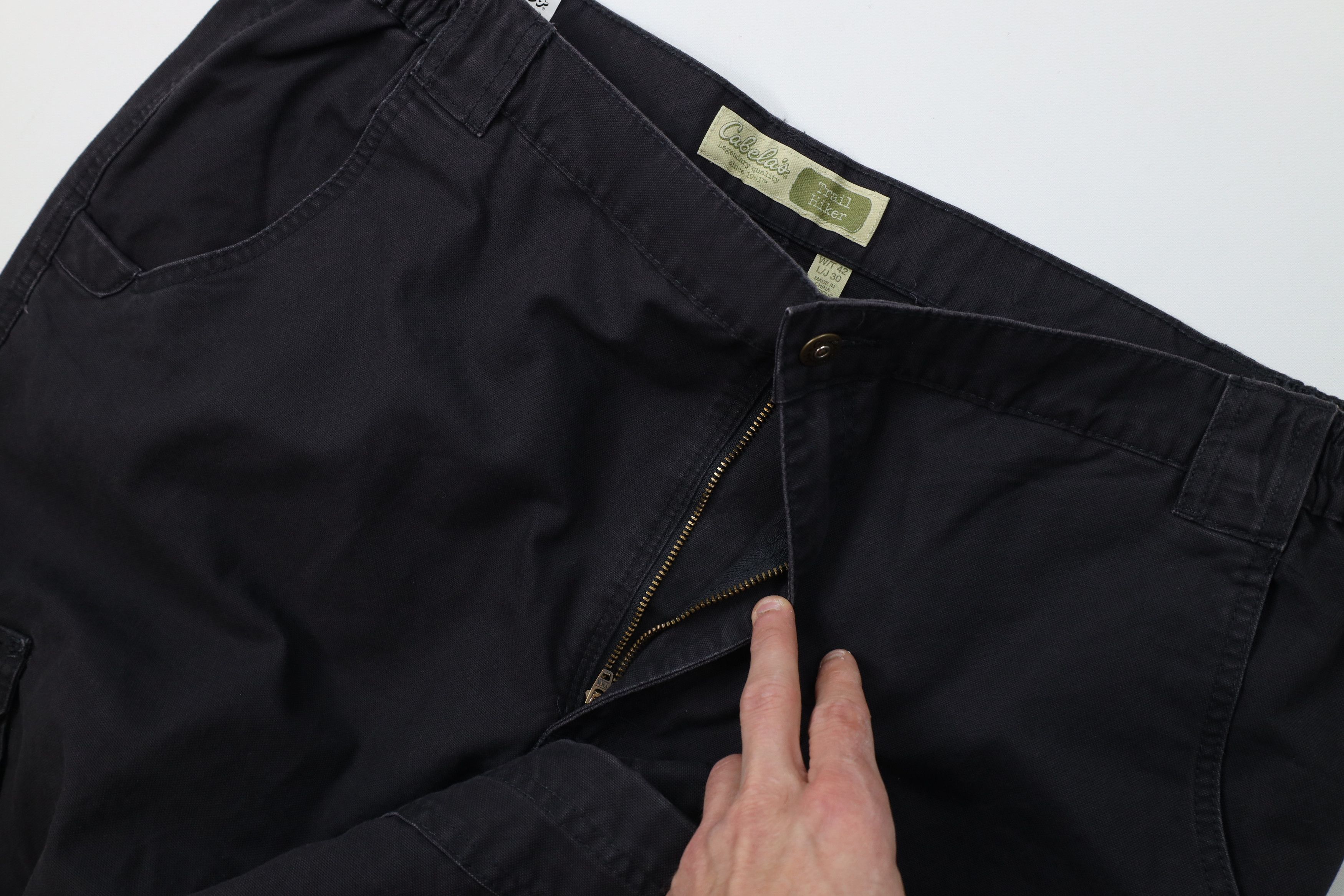Cabelas Deadstock Vintage Cabelas Knee Wide Leg Canvas Cargo Pants Size US 42 / EU 58 - 7 Thumbnail