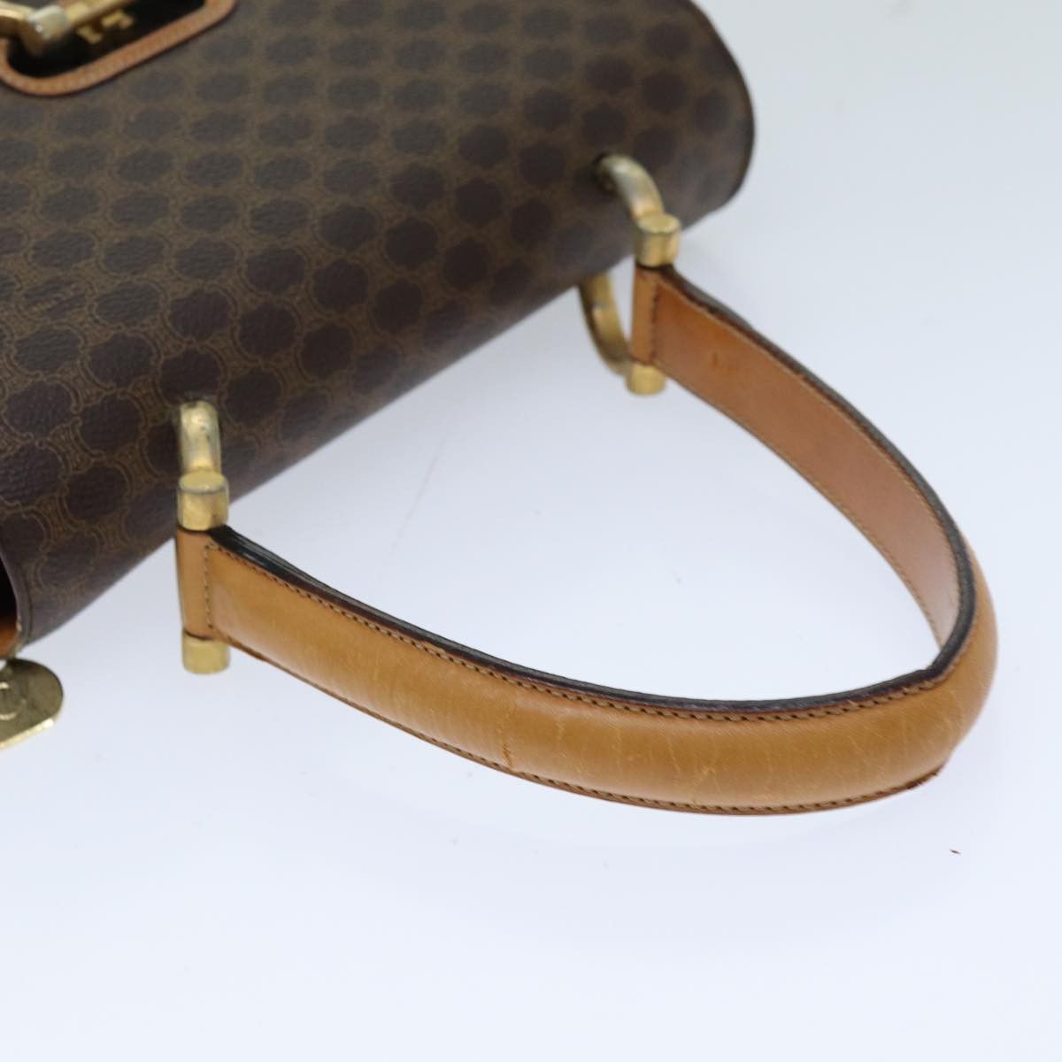 Celine CELINE Macadam Canvas Hand Bag Pvc Brown Size ONE SIZE - 7 Thumbnail