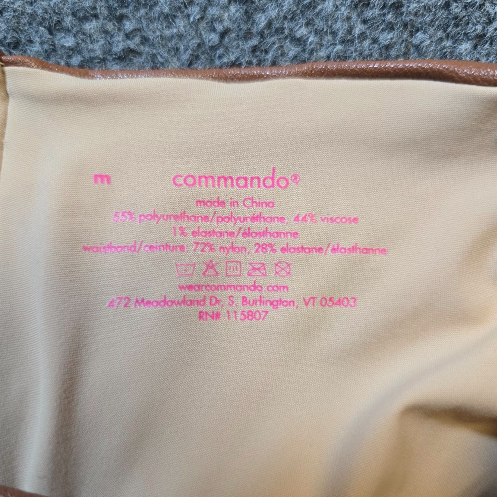 Commando Commando Pants Womens Medium Brown Vegan Leather Skinny Stretch Capsule Casual Pants Size 32" / US 10 / IT 46 - 3 Thumbnail