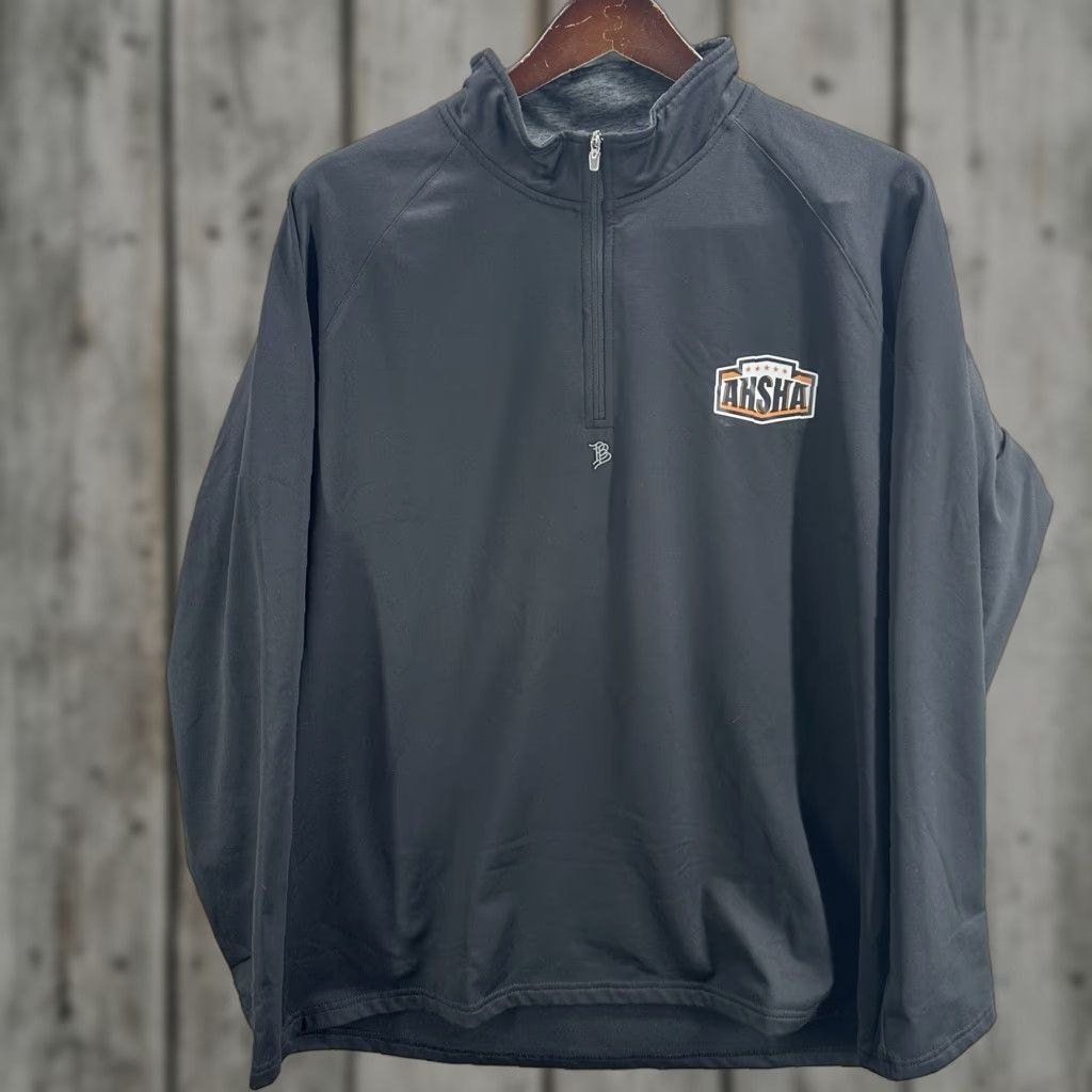 Logo 7 Branded Bills Shirt Mens L Black 1/4 Zip Long Sleeve Logo Golf AHSHA Size US L / EU 52-54 / 3 - 1 Thumbnail