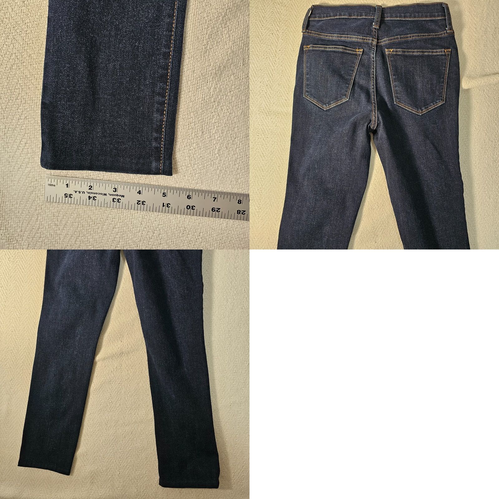J.Crew J.Crew Jeans 9" Mid-Rise Skinny Size 26 Dark Wash Stretch Women Regular Blue Skinny Jeans Mens? Womens Size 26" / US 2 / IT 38 - 8 Thumbnail
