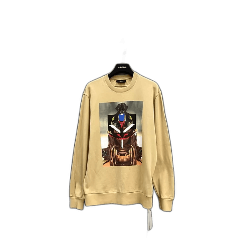 Givenchy Givenchy Givenchy Robotics Sweatshirt in Beige Color -2507 Size US XS / EU 42 / 0 - 1 Thumbnail