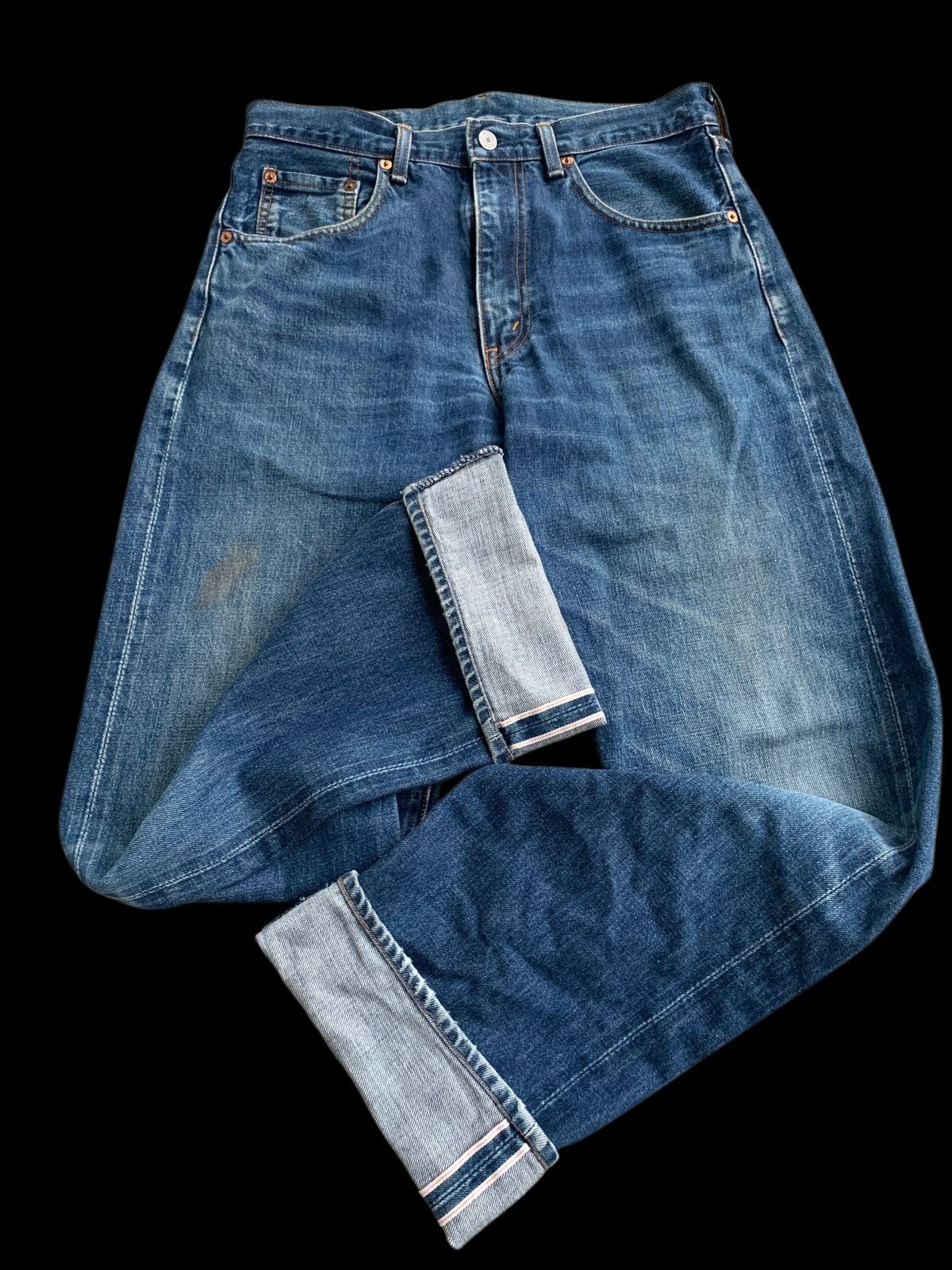 Japanese Brand Vintage Levi's J22 Selvedge Distressed Denim Made In Japan Size US 32 / EU 48 - 20 Thumbnail
